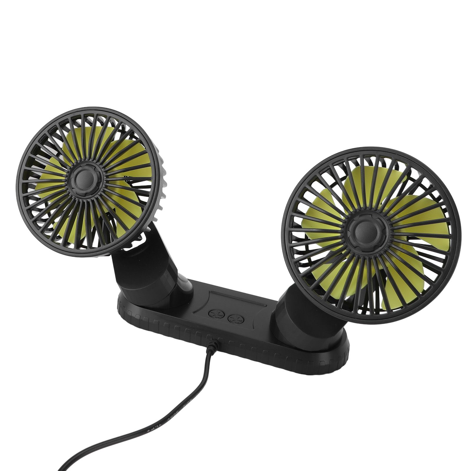 Car Fan Portable Dual Head Electric Vehicle Mounted USB 360 Degree Rotation view 10