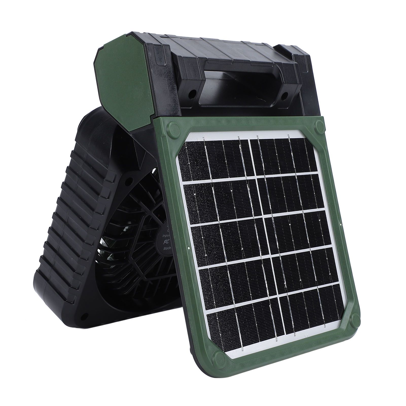 Solar Powered Camping Fan Strong Wind USB Rechargeable Battery Operated view 4
