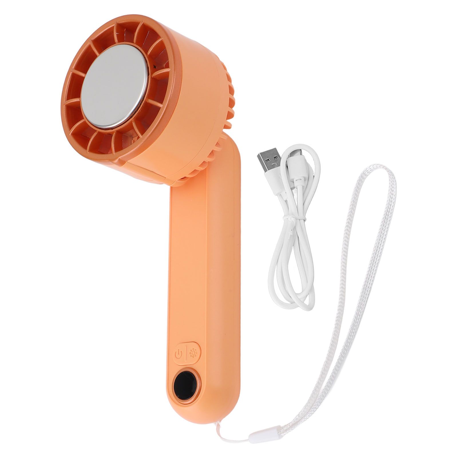 Portable Handheld Fan Foldable LED Display Rechargeable Handheld Pocket Fan view 3