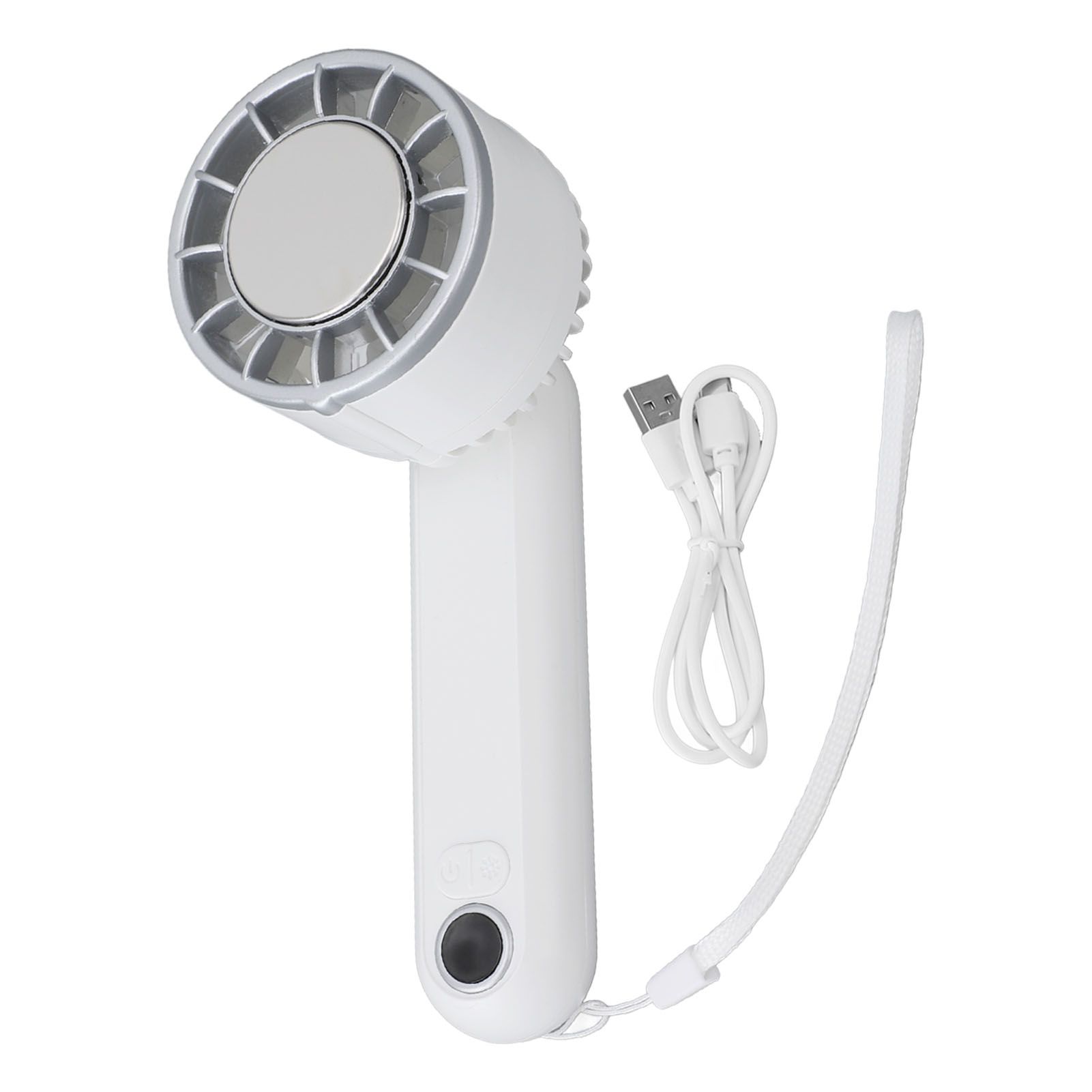 Portable Handheld Fan Foldable LED Display Rechargeable Handheld Pocket Fan view 3