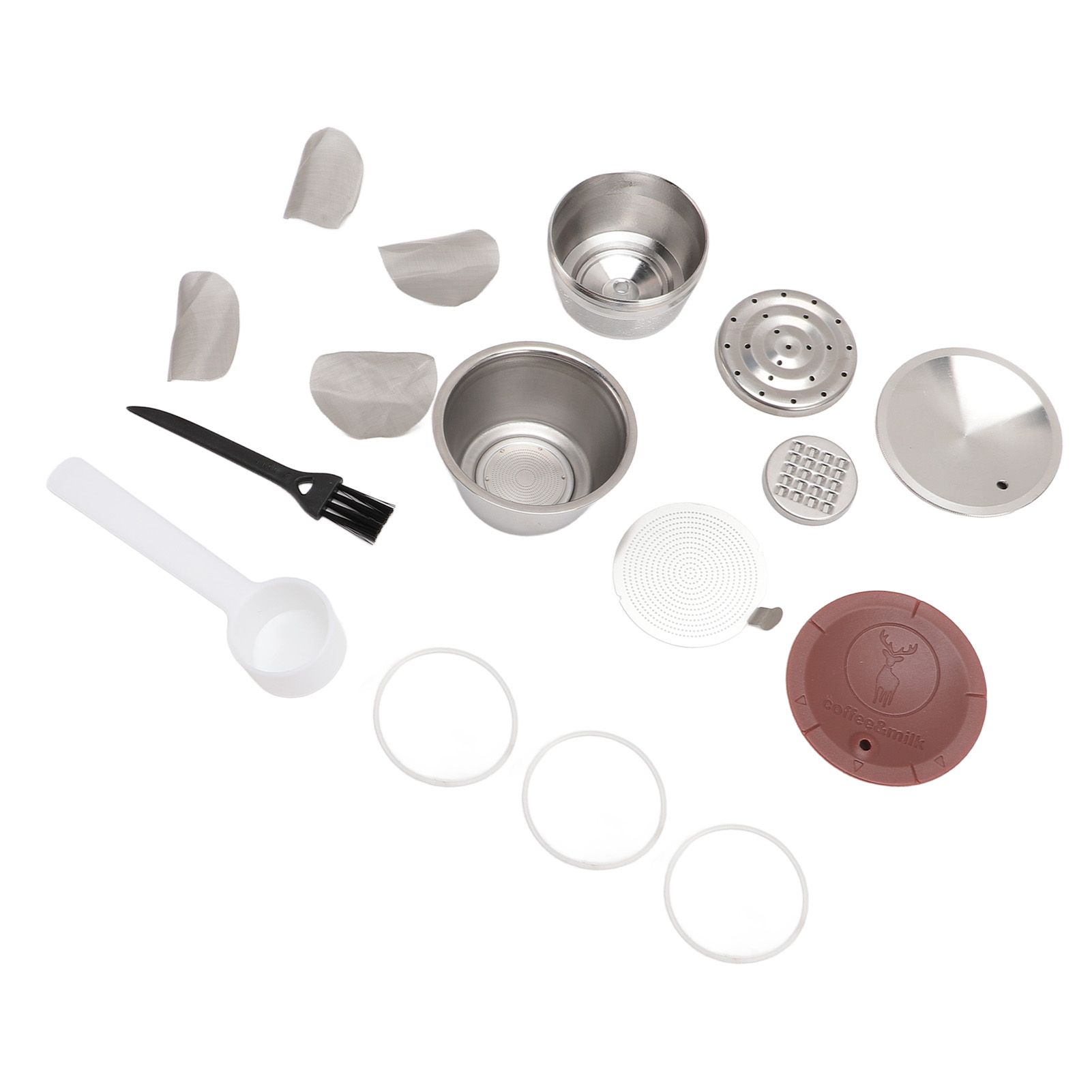 Stainless Steel Coffee Capsule Easy to Clean Silicone Lid Portable view 10