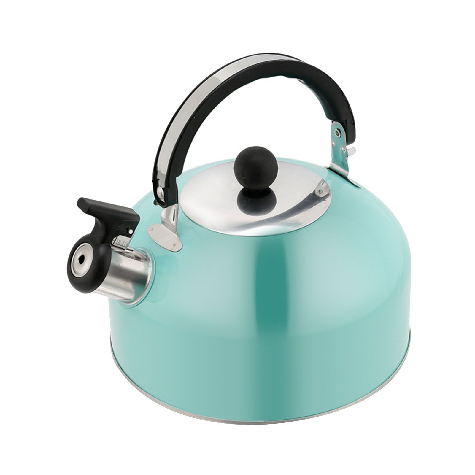 Whistling Tea Kettle Flat Bottom Stainless Steel Teapot for Stovetop Induction view 3