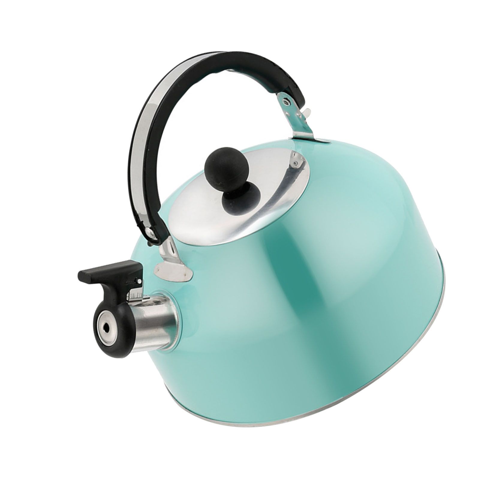 Whistling Tea Kettle Flat Bottom Stainless Steel Teapot for Stovetop Induction view 6