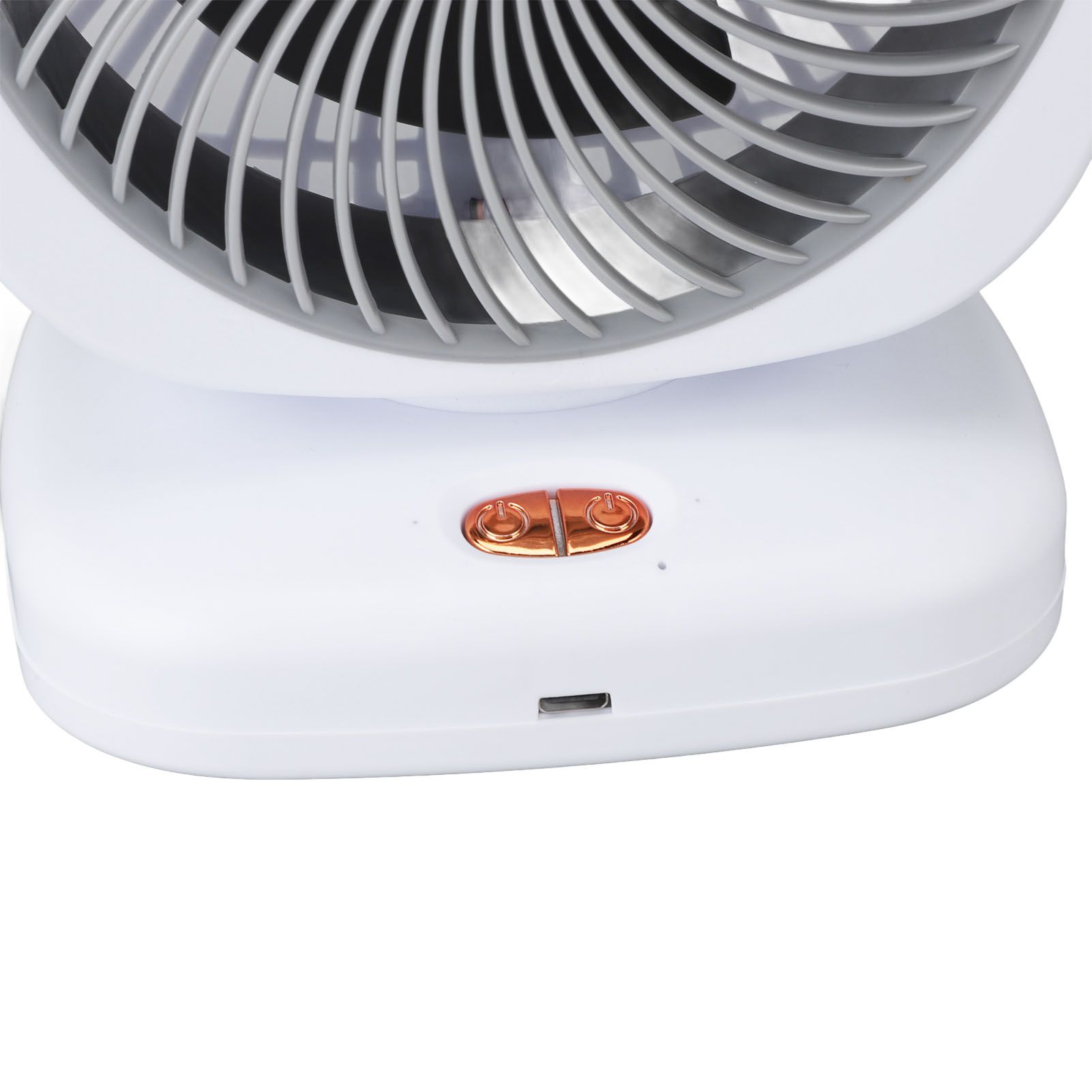 Double Layer Tower Fan 5 Speeds Rechargeable Portable Small Oscillating Table view 5