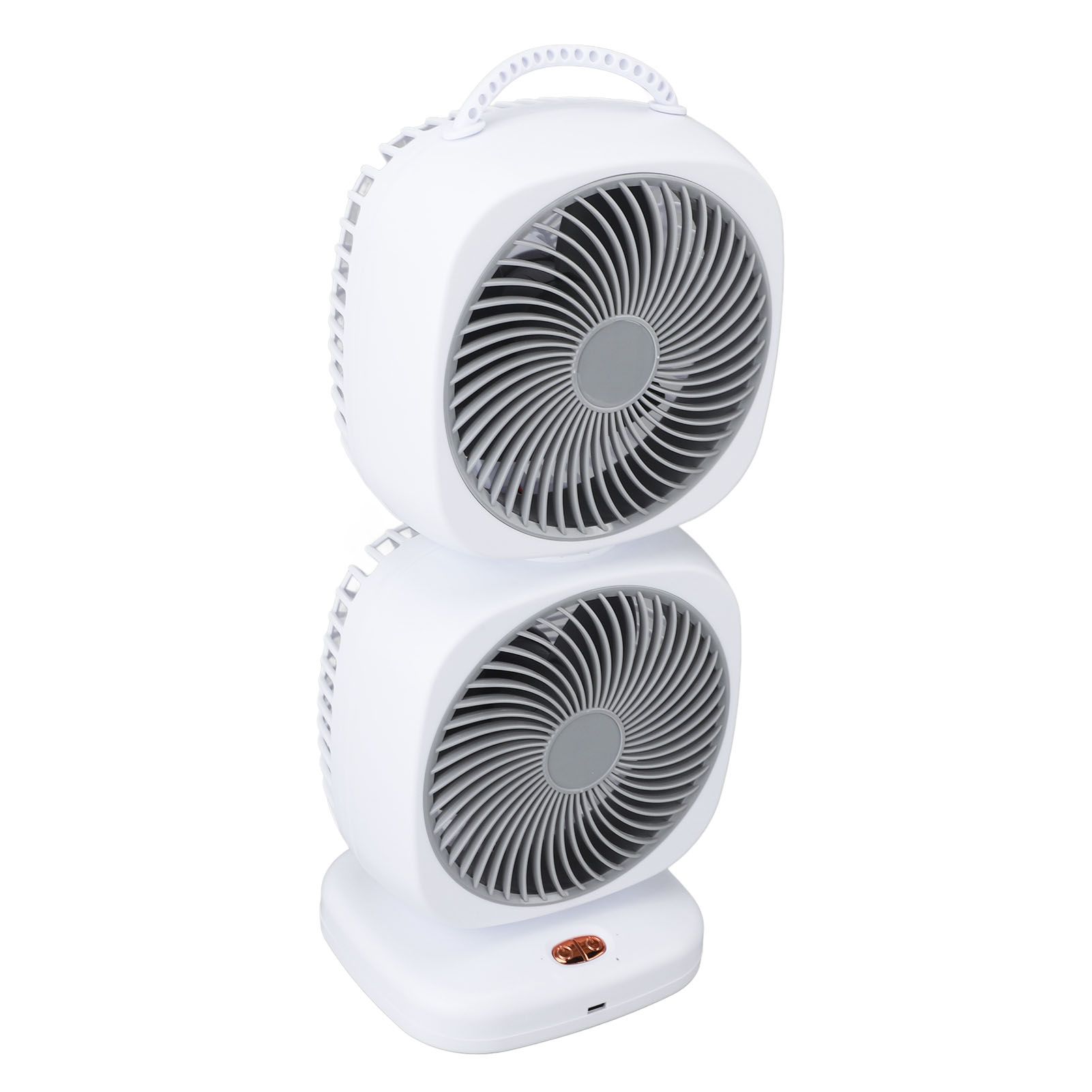 Double Layer Tower Fan 5 Speeds Rechargeable Portable Small Oscillating Table view 10