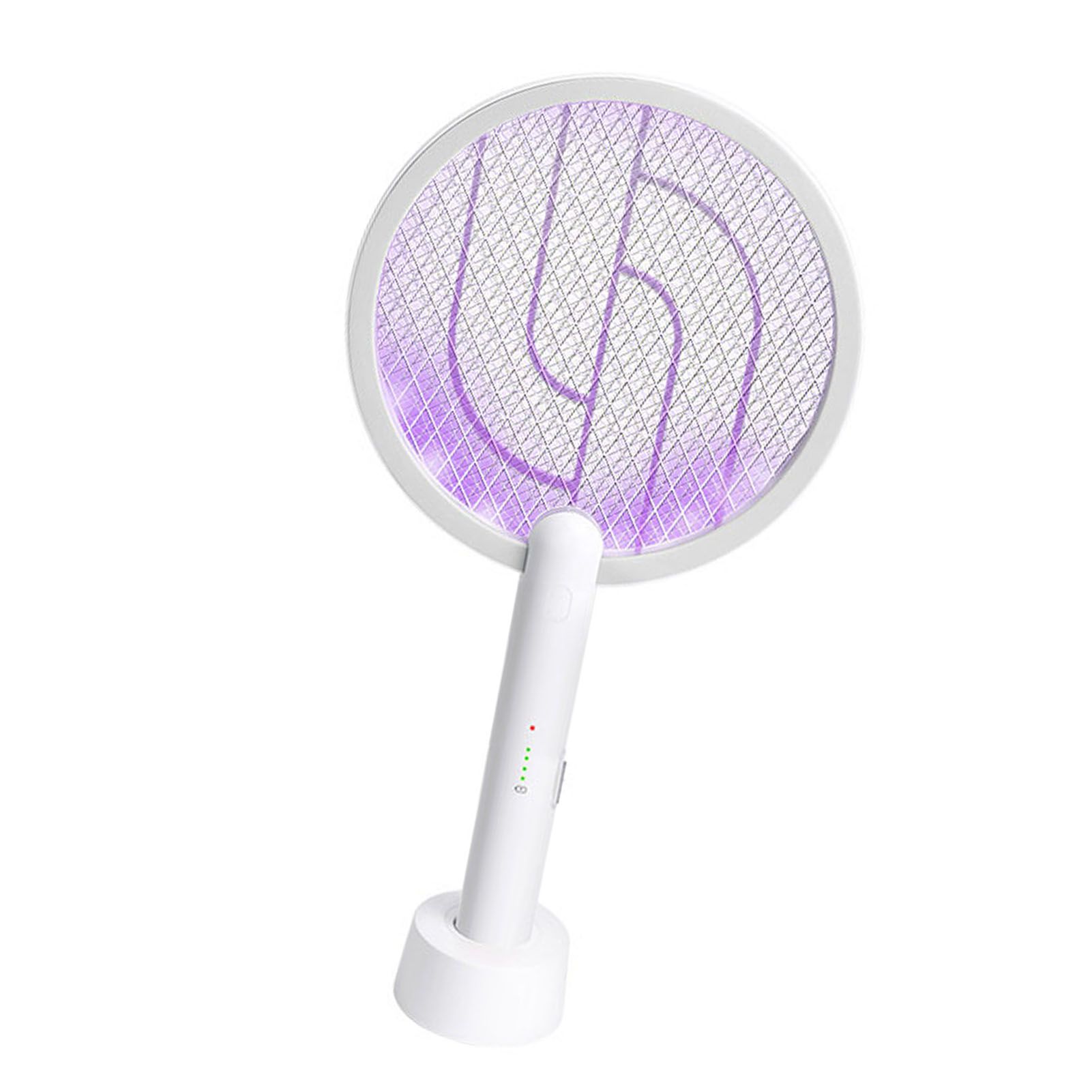 Electric Swatter 2 in 1 Rechargeable 1200mAh 8h Working Purple Lamp Powerful view 4