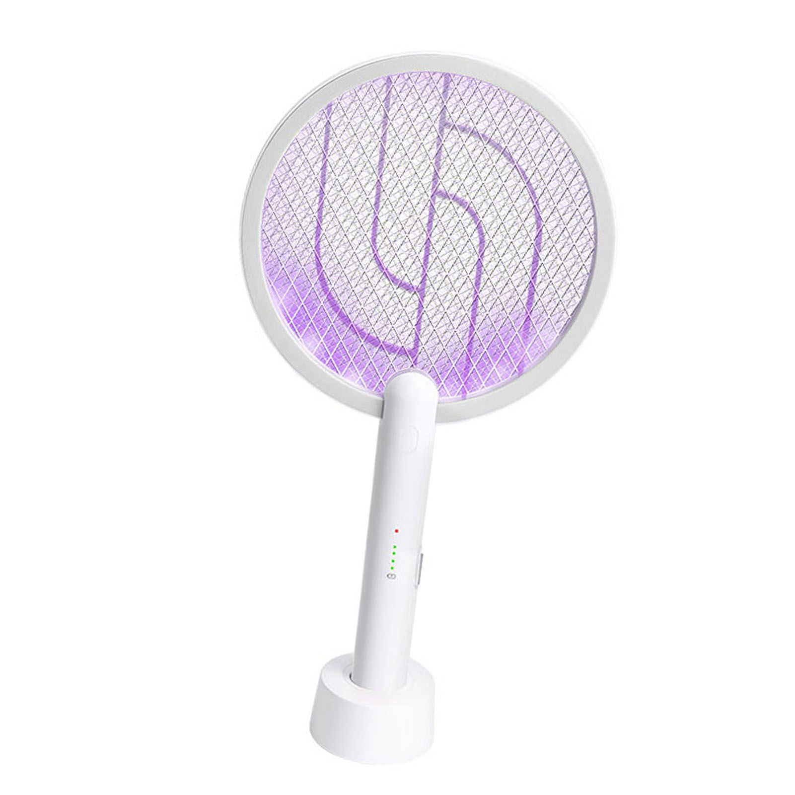 Electric Swatter 2 in 1 Rechargeable 1200mAh 8h Working Purple Lamp Powerful view 6