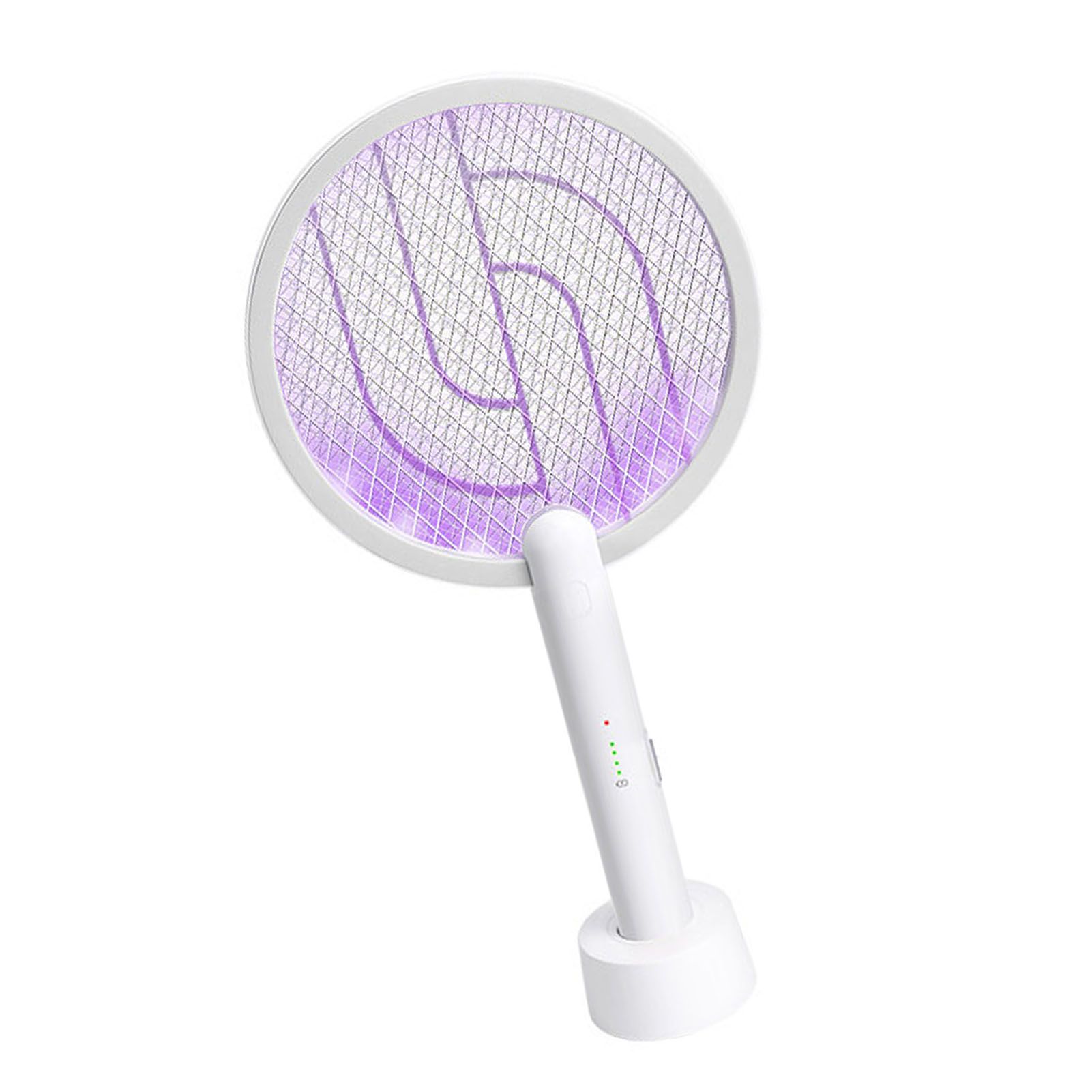 Electric Swatter 2 in 1 Rechargeable 1200mAh 8h Working Purple Lamp Powerful view 7