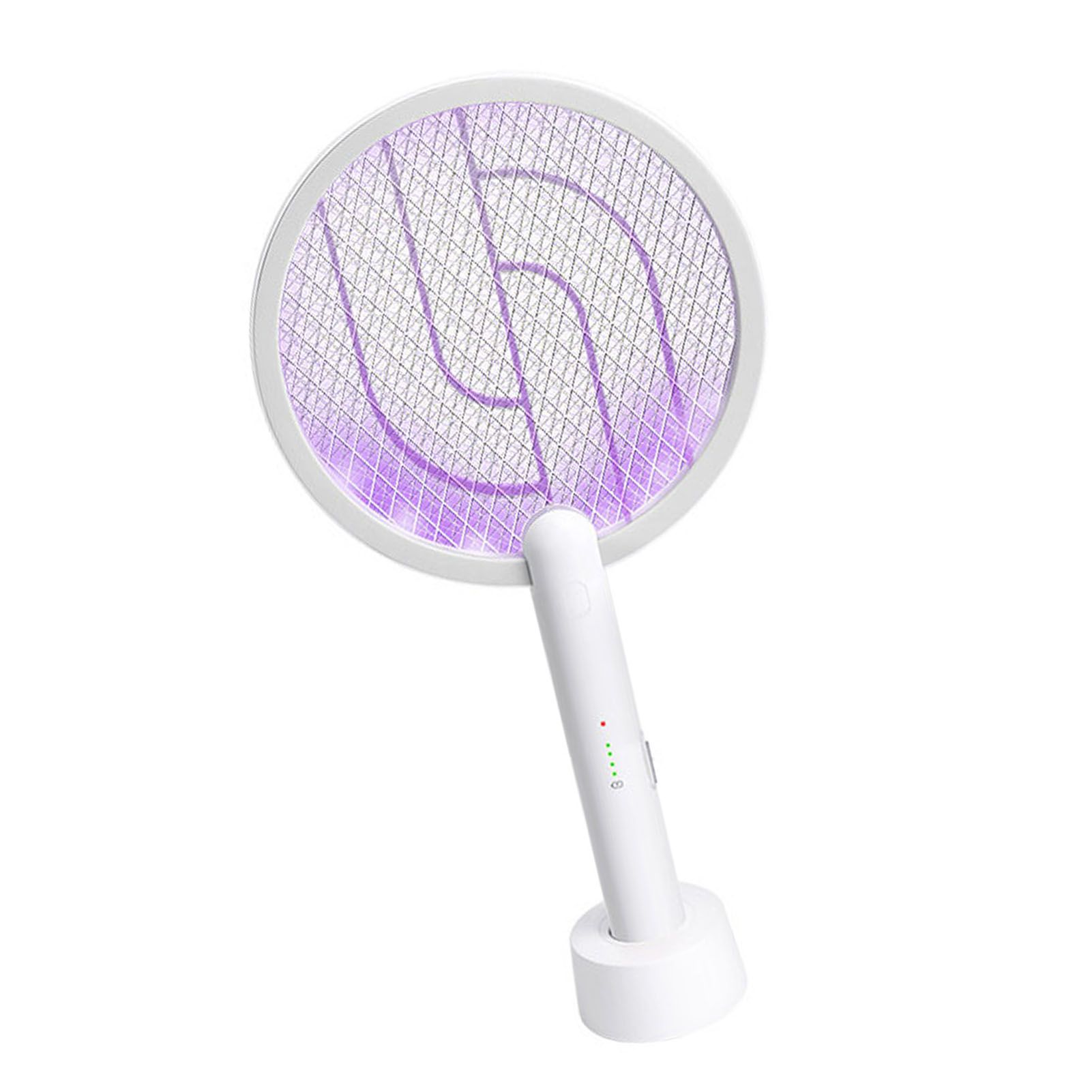 Electric Swatter 2 in 1 Rechargeable 1200mAh 8h Working Purple Lamp Powerful view 9