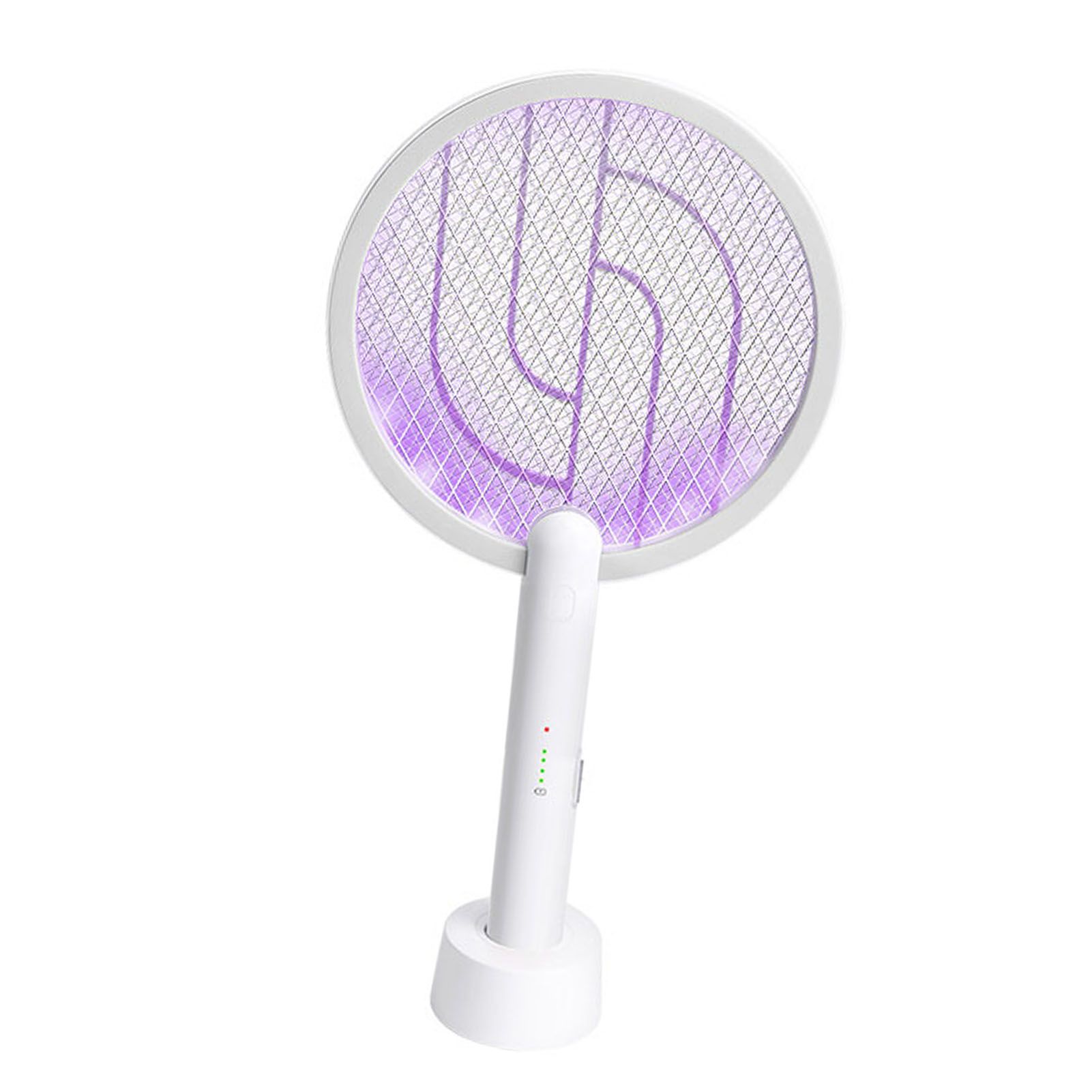 Electric Swatter 2 in 1 Rechargeable 1200mAh 8h Working Purple Lamp Powerful view 10