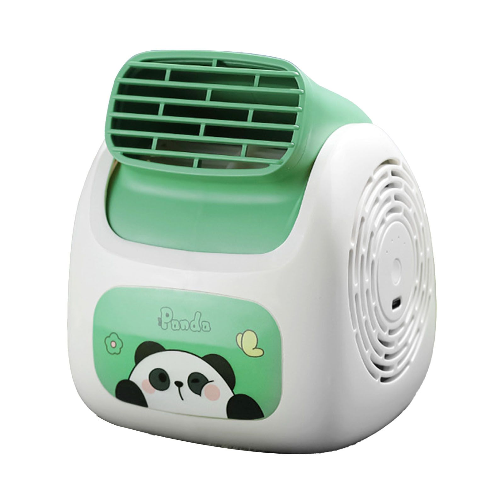 Cartoon Panda Bladeless Desktop Fan 3 Speed USB Rechargeable Silent Office view 2