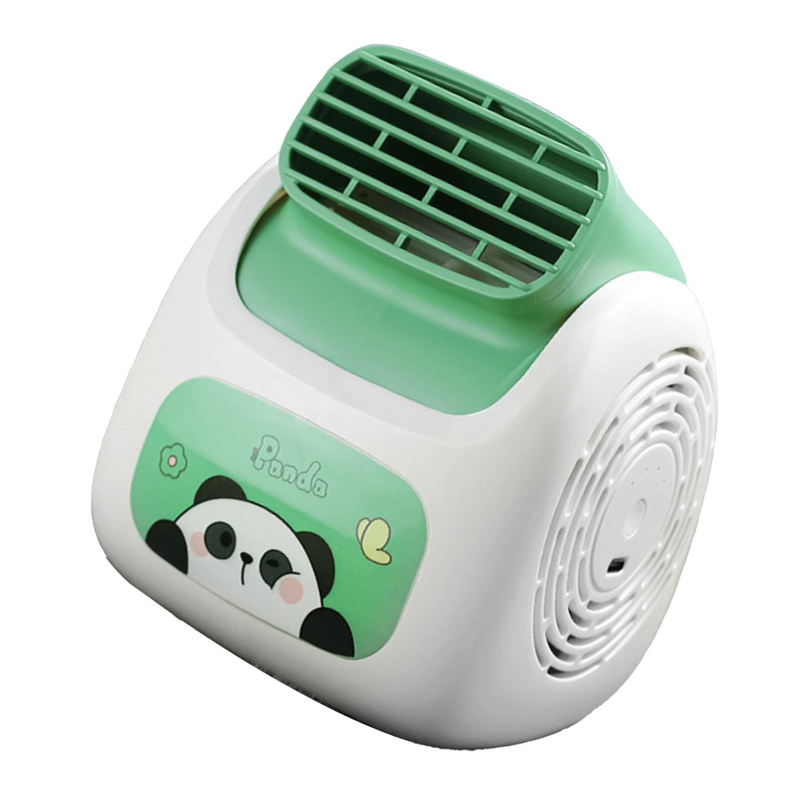 Cartoon Panda Bladeless Desktop Fan 3 Speed USB Rechargeable Silent Office view 4