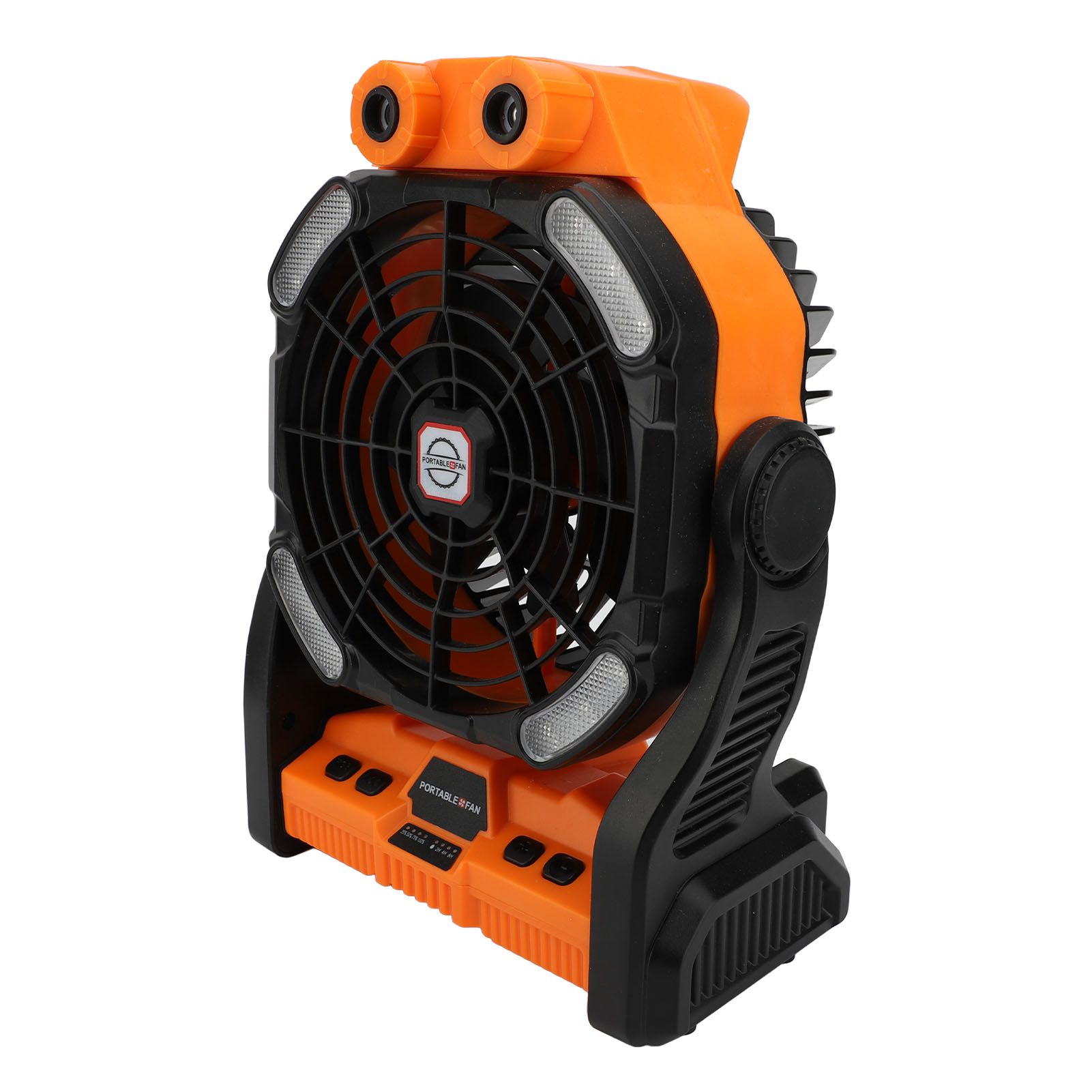 Camping Fan Rechargeable 10400mAh Timing 7 Light Modes Dual Blades Dual Motor view 6