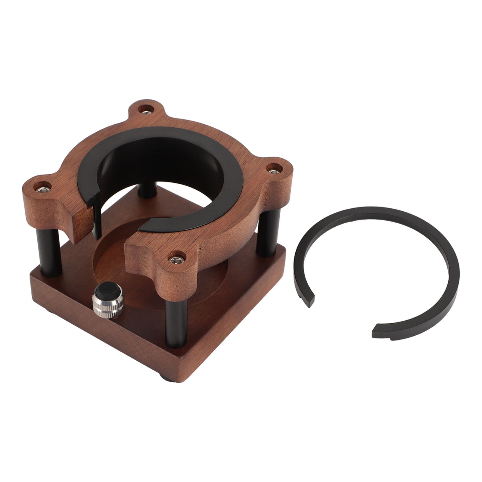 Coffee Portafilter Holder Universal Prevent Slip Bear Shaped Wooden Coffee view 3