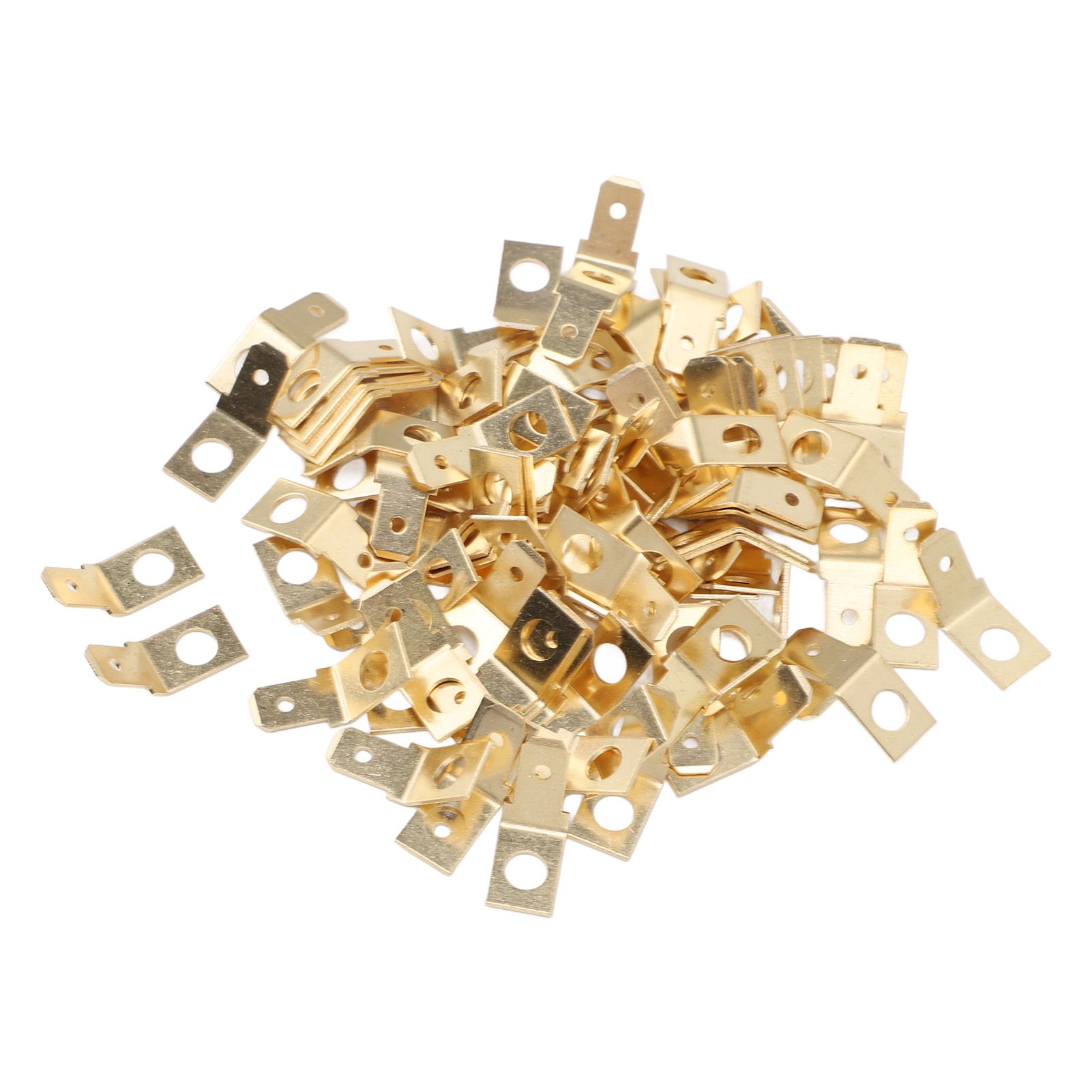 100PCS Quick Disconnect Connectors Non Insulated Solderless Adapters 10 Stud view 3