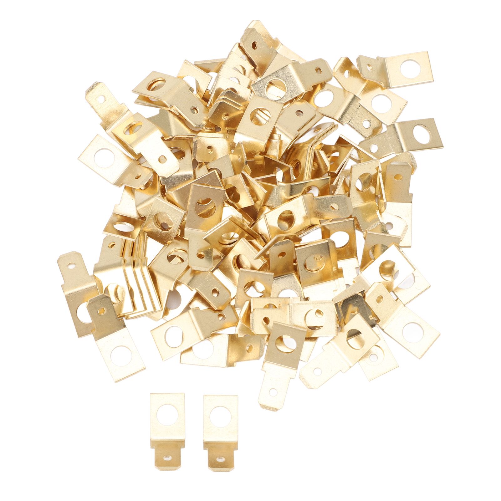 100PCS Quick Disconnect Connectors Non Insulated Solderless Adapters 10 Stud view 6