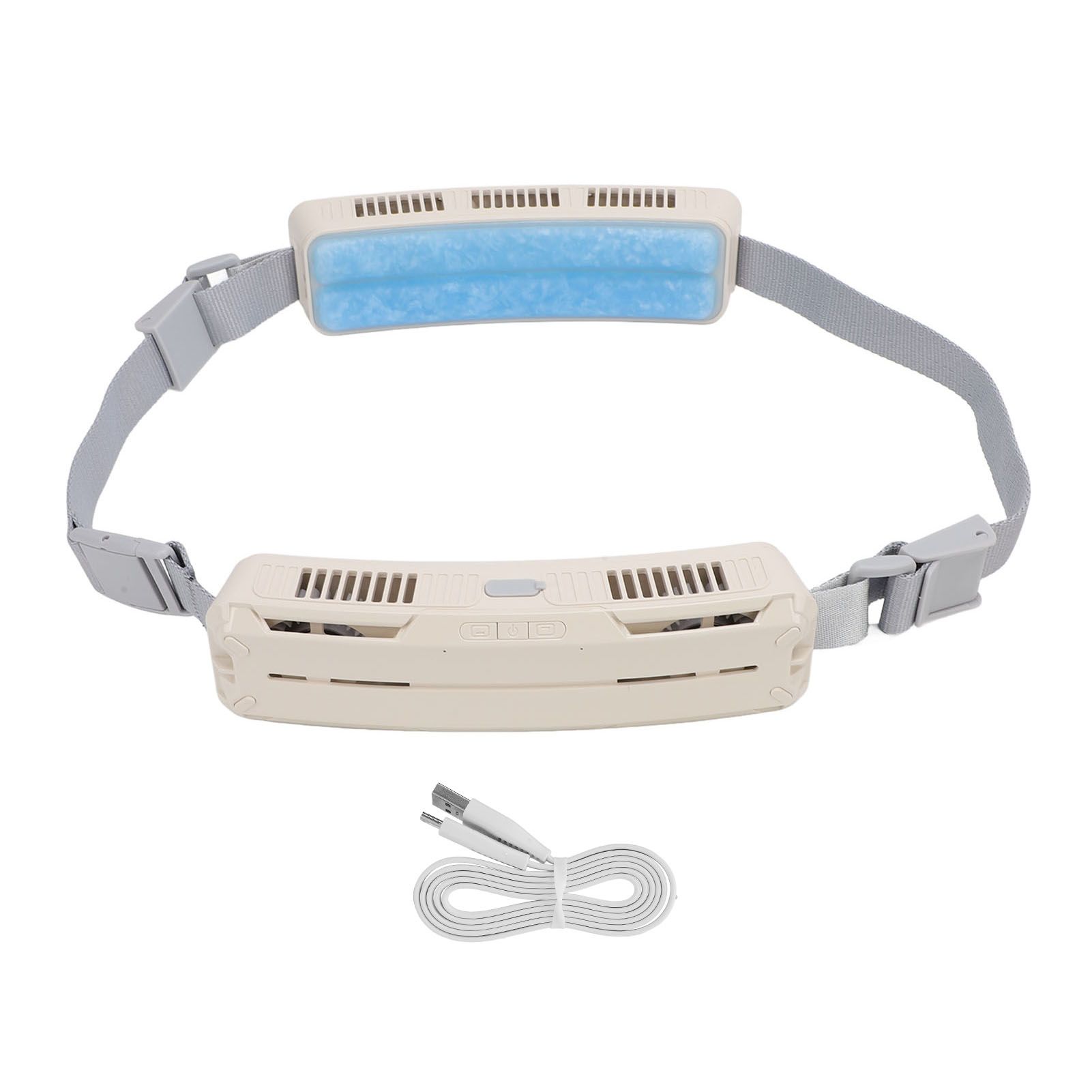 Wearable Waist Fan Hands Free Strong Wind Cooling Rechargeable Adjustable Belt view 3