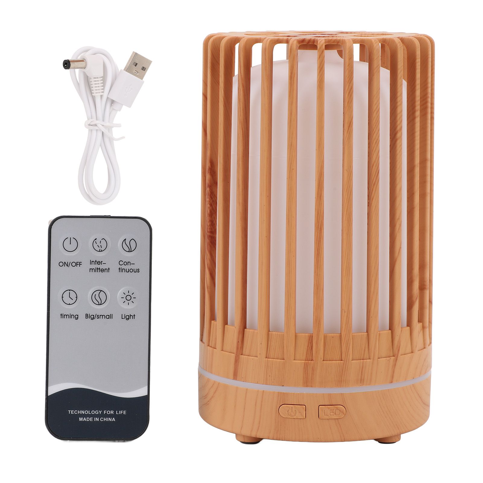 Humidifier with Colorful Lights Bird Cage Ultrasound Humidifier USB 200ML Low view 3