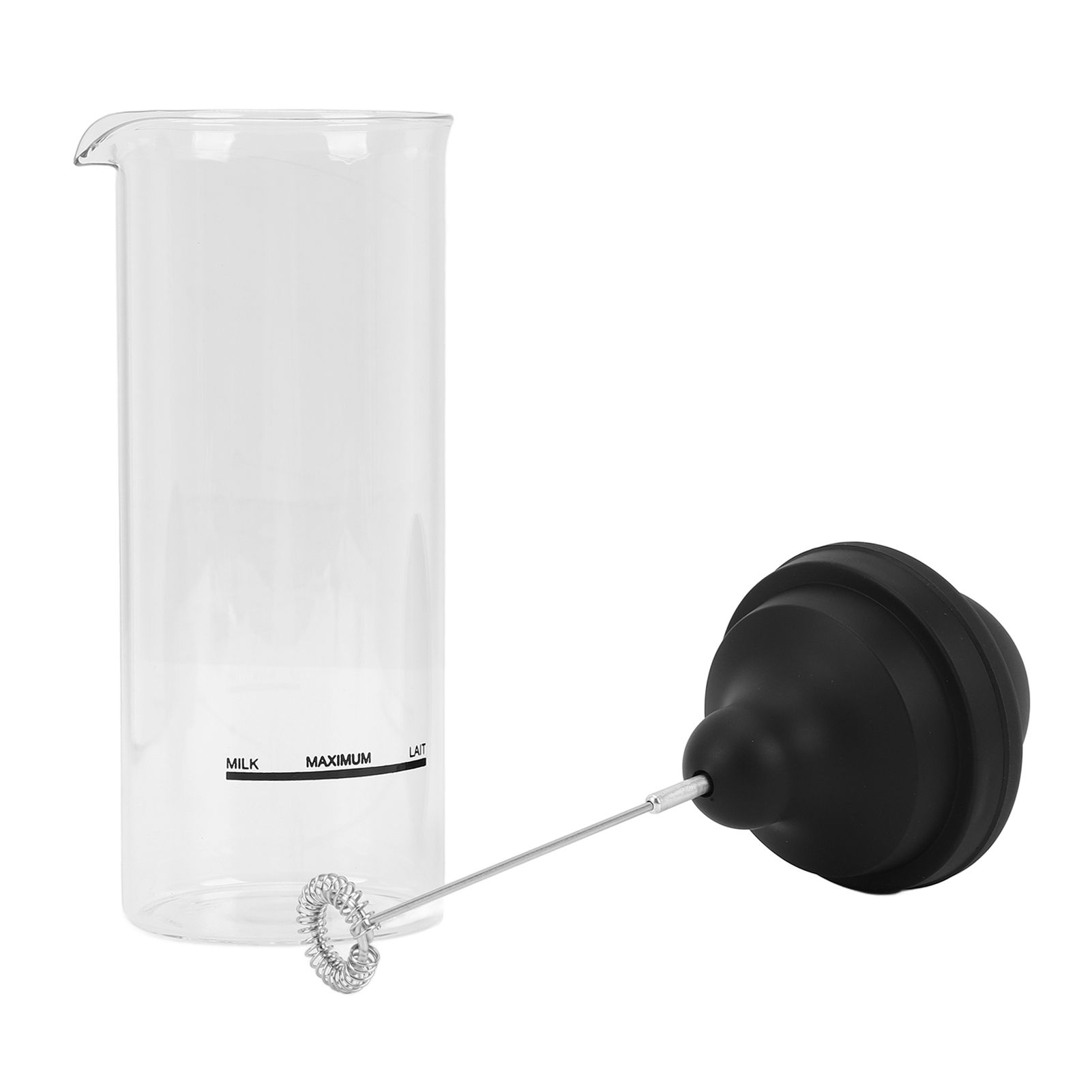 Portable Electric Milk Frother Stainless Steel Efficient Use Automatic view 11