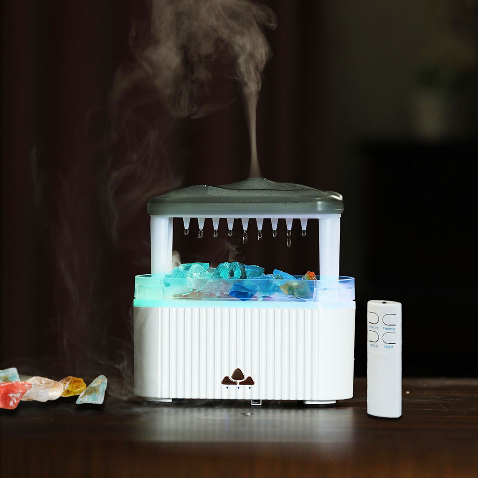 Rain Cloud Humidifier for Bedroom Water Drip Diffuser 250ml Color Night Light view 12