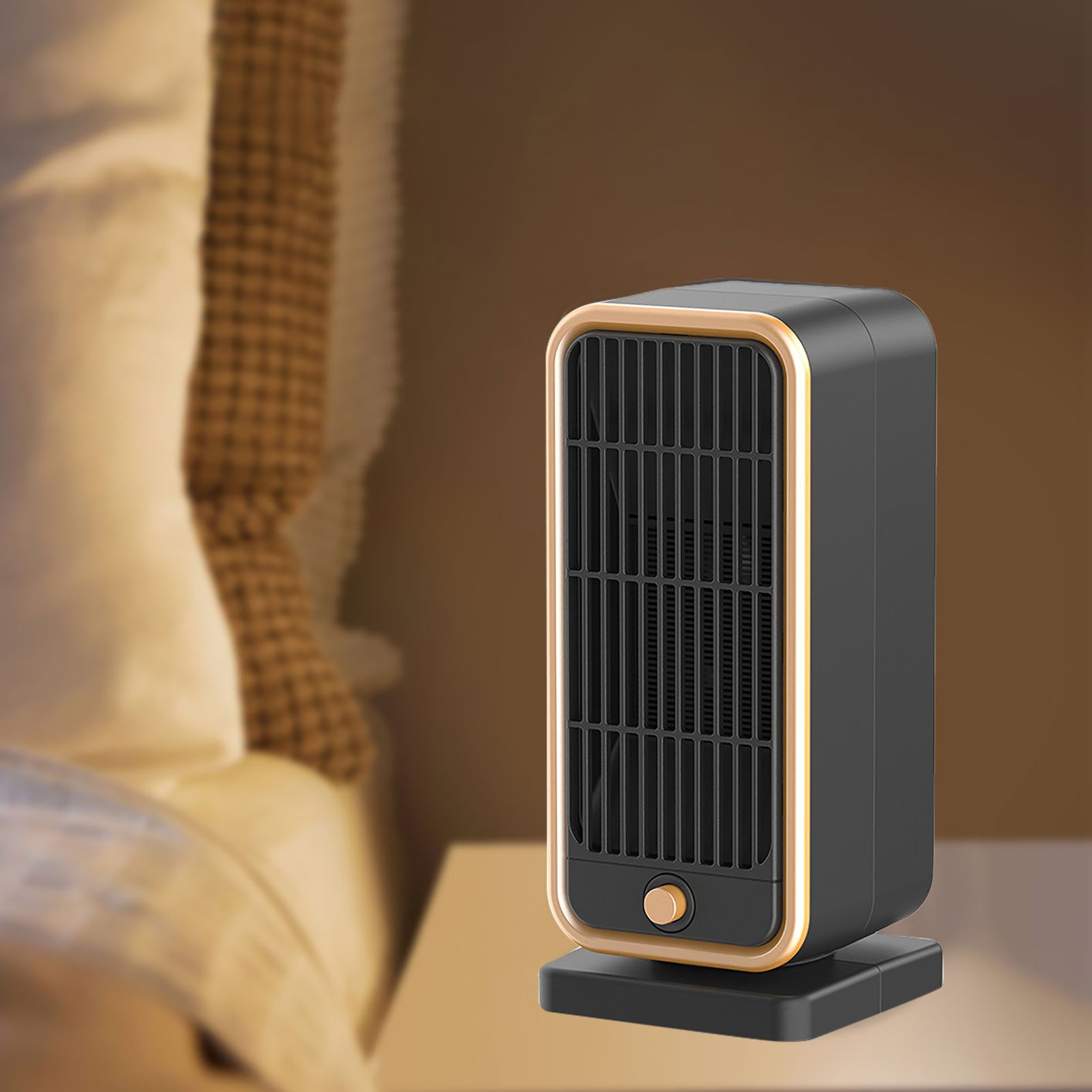 Indoor Space Heater PTC Quick Heating Portable Electric Desktop Heater for view 9