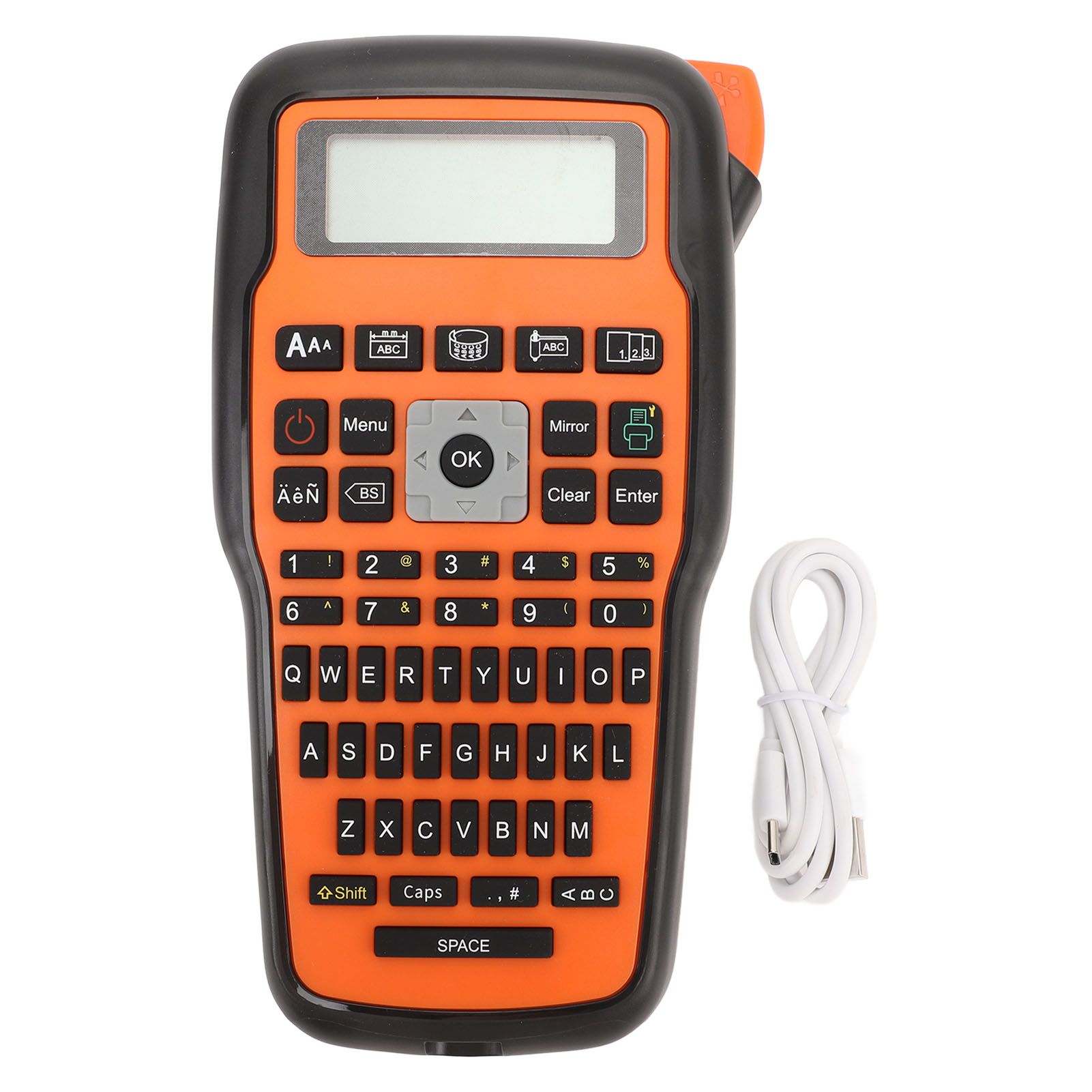 Handheld Label Printer with Keyboard Thermal Transfer Portable Mini Label view 3