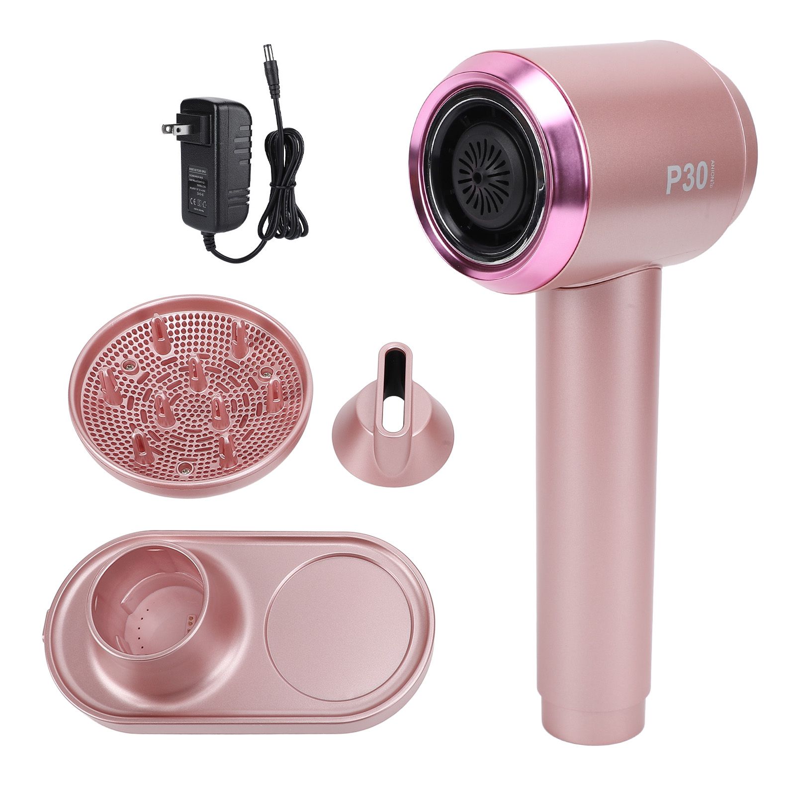 Portable Wireless Hair Dryer 300W Negative Ion Hair Dryer Hot Cold Wind view 3