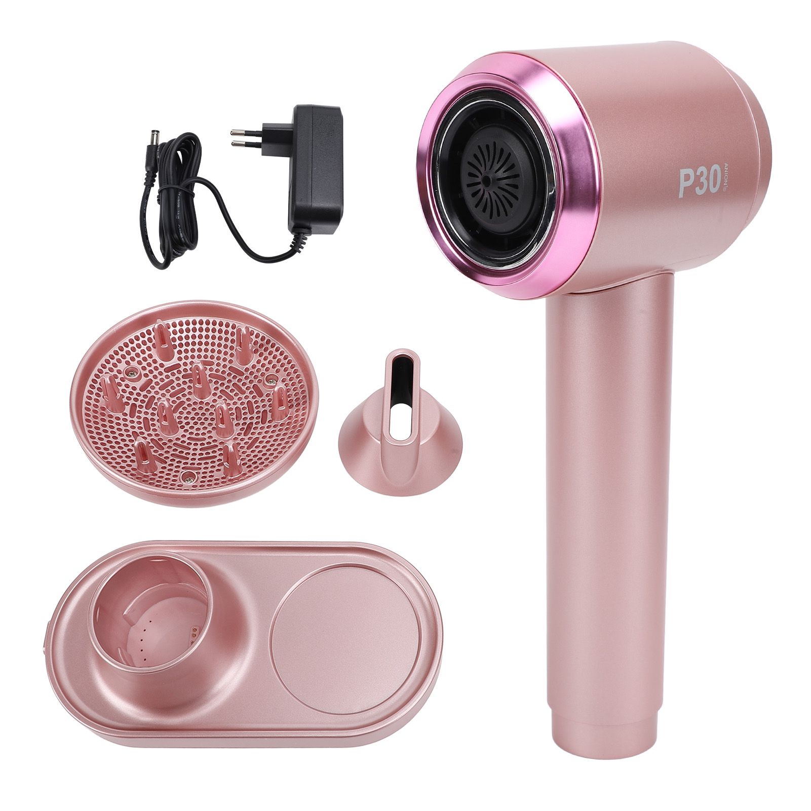 Portable Wireless Hair Dryer 300W Negative Ion Hair Dryer Hot Cold Wind view 3