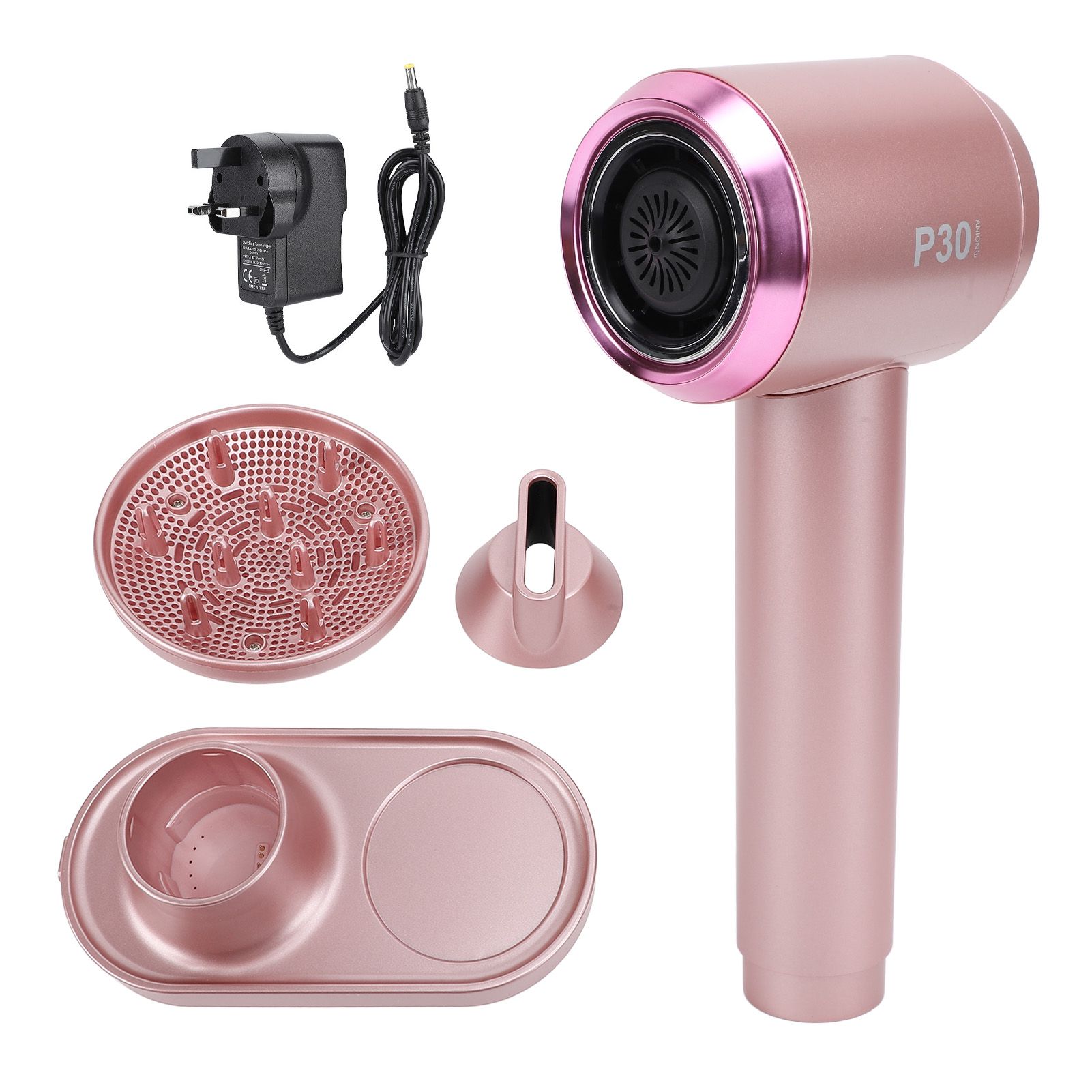 Portable Wireless Hair Dryer 300W Negative Ion Hair Dryer Hot Cold Wind view 3