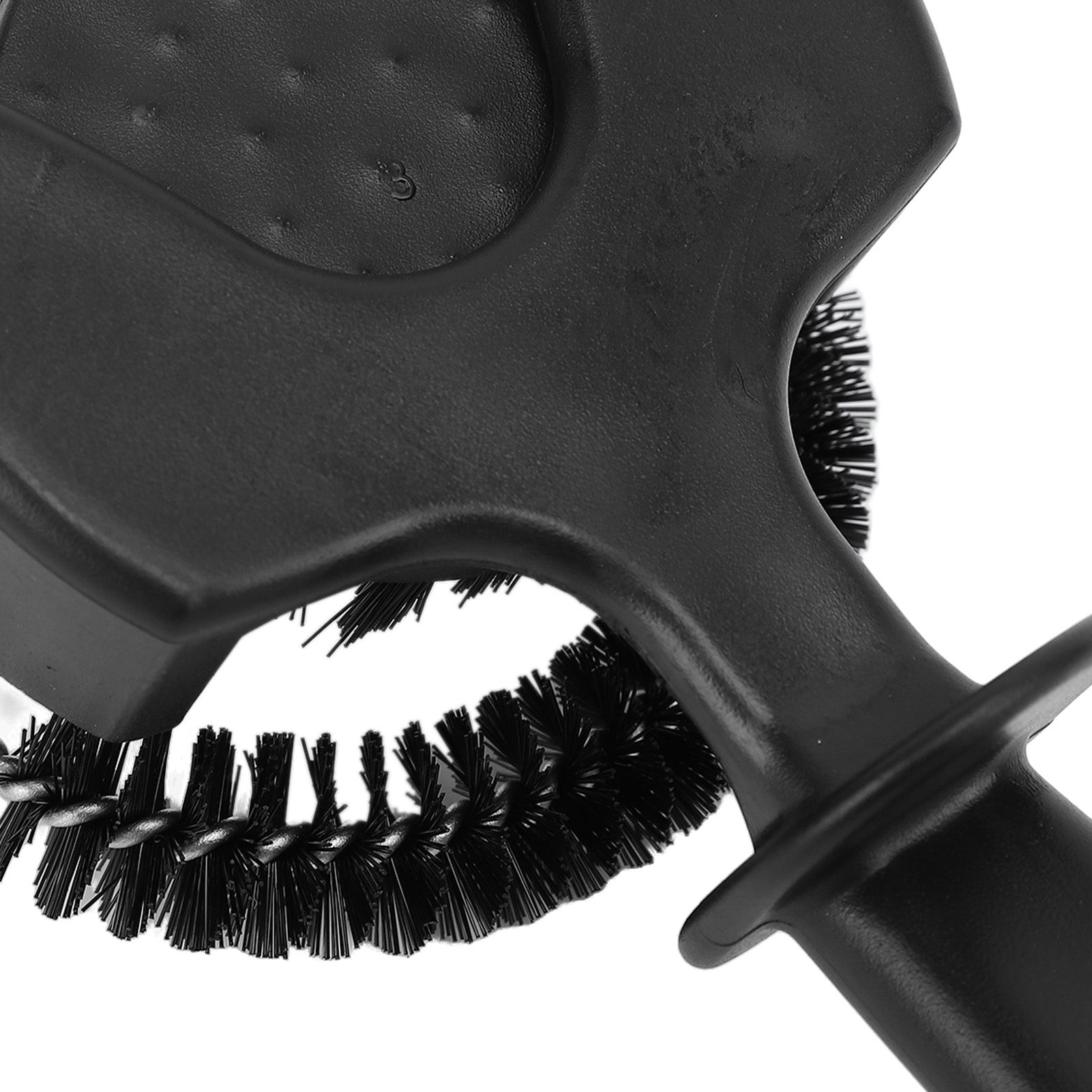 Coffee Machine Cleaning Brush Extended Handle Detachable Nylon Bristle Round view 5