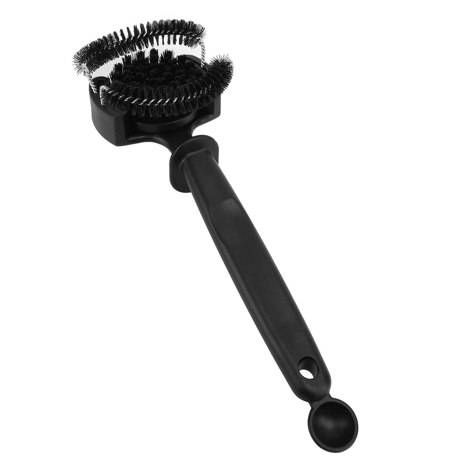 Coffee Machine Cleaning Brush Extended Handle Detachable Nylon Bristle Round view 8