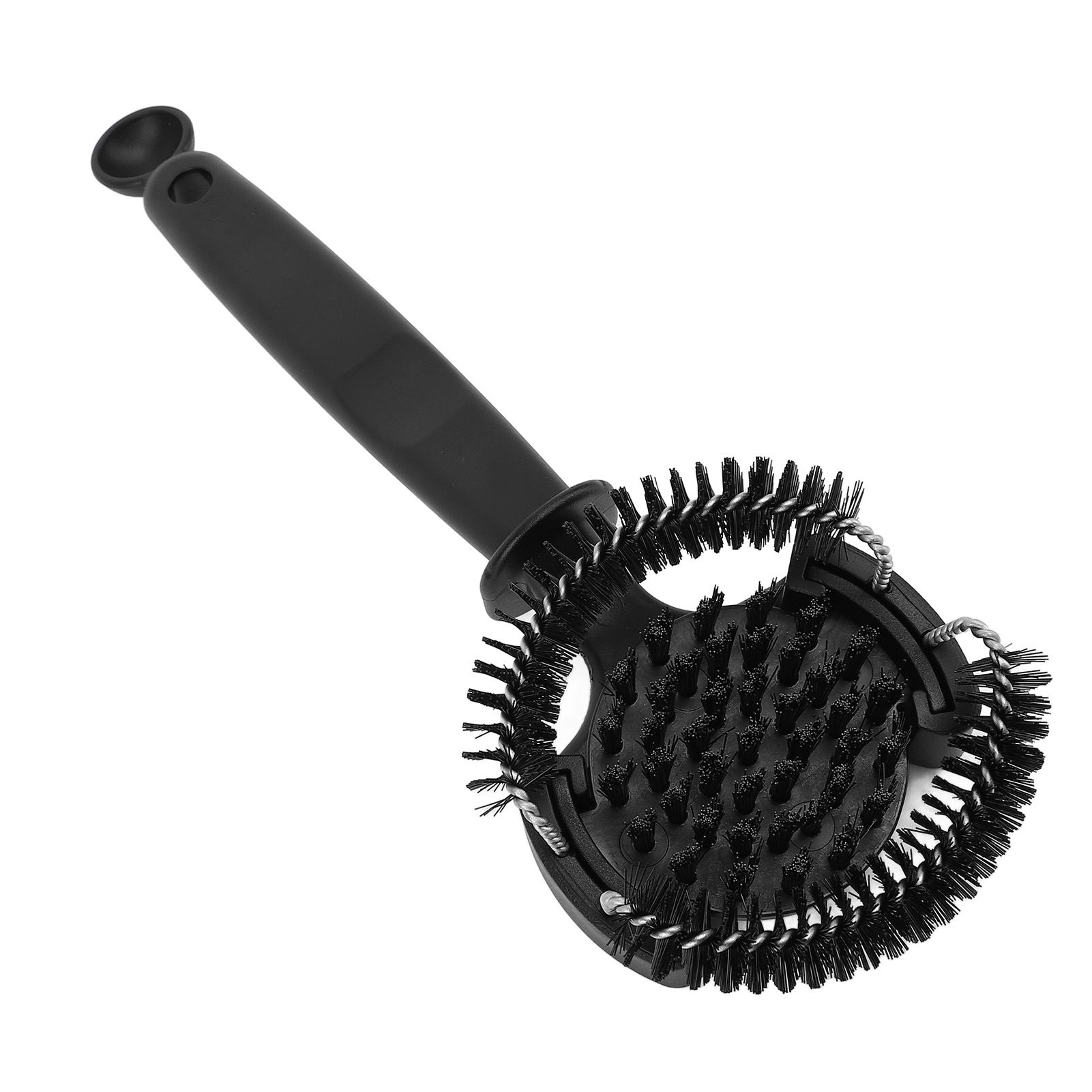 Coffee Machine Cleaning Brush Extended Handle Detachable Nylon Bristle Round view 11