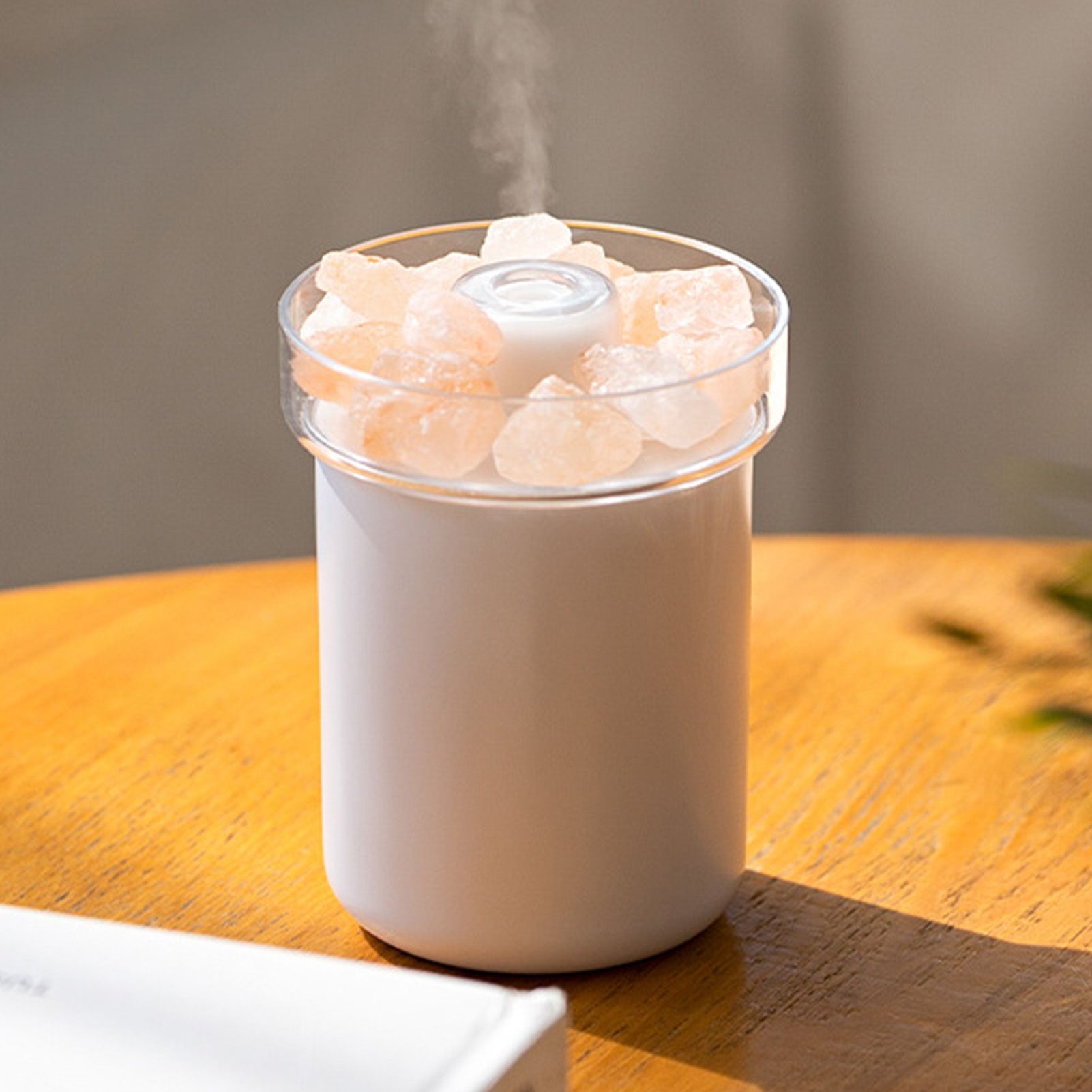 Salt Lamp Essential Oil Diffuser Portable USB Charging Humidifier for view 7