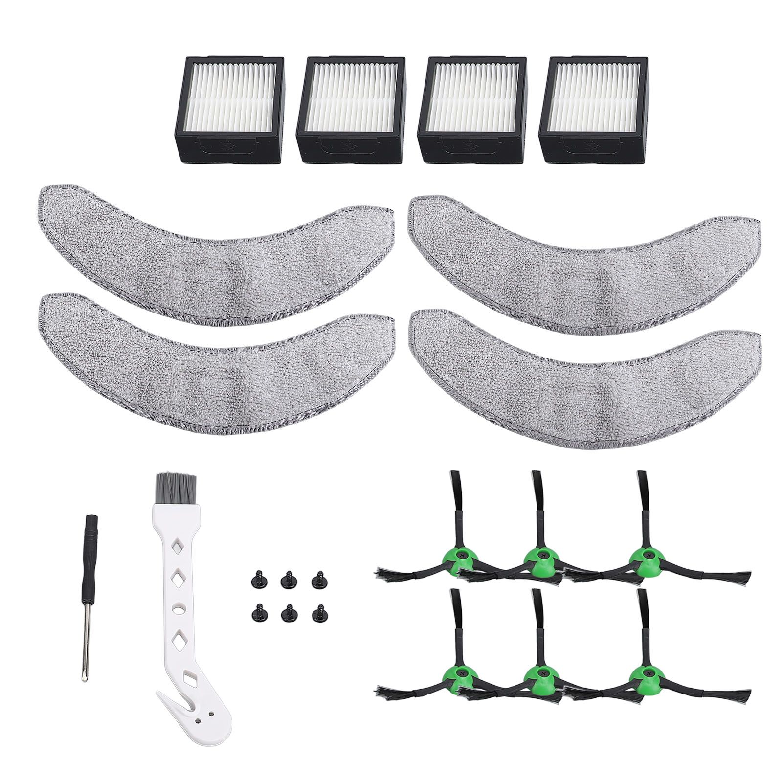 22 Pcs Set Replacement Parts for Combo J7 Robot Vacuum 6 Side Brushes 4 Mop