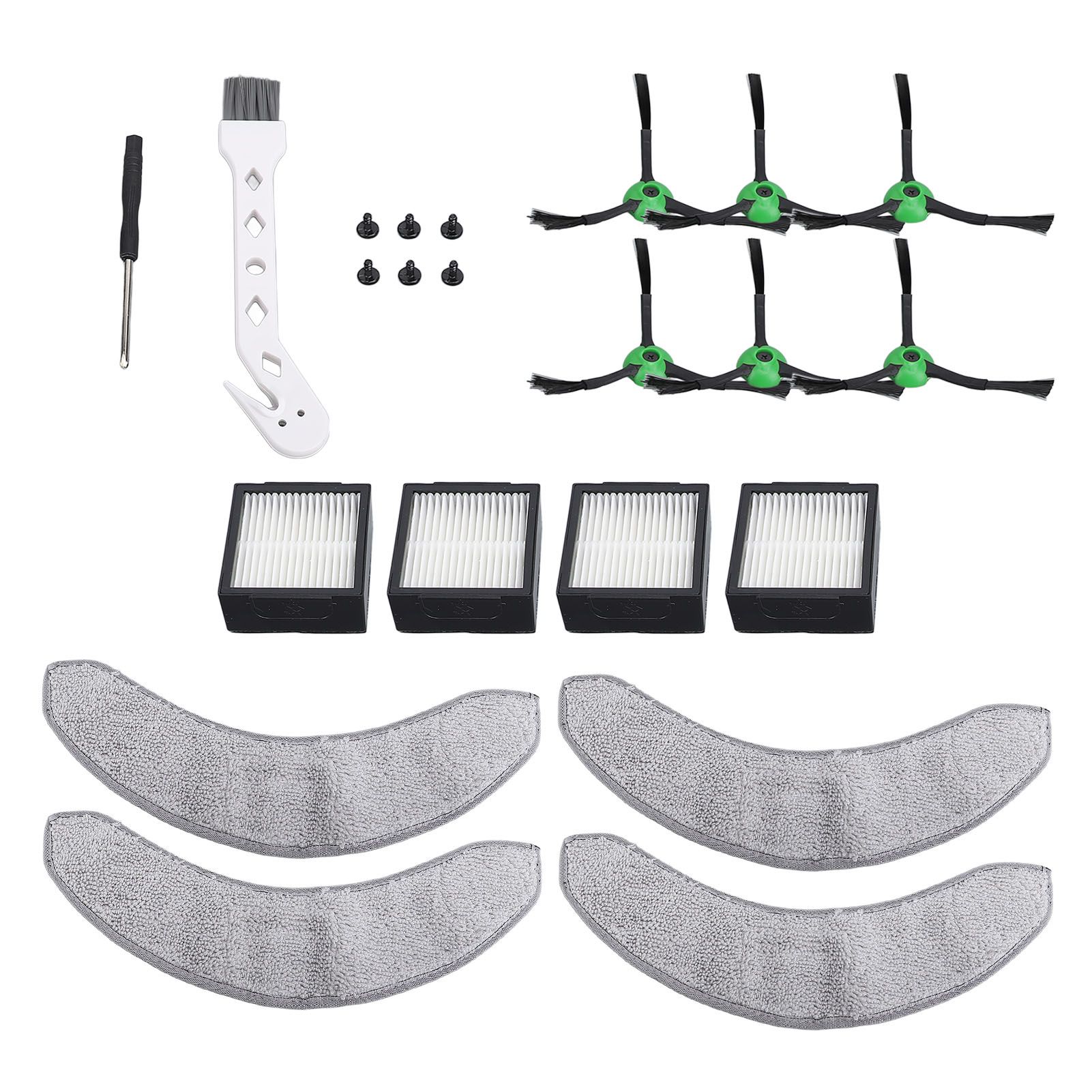 22 Pcs Set Replacement Parts for Combo J7 Robot Vacuum 6 Side Brushes 4 Mop view 3