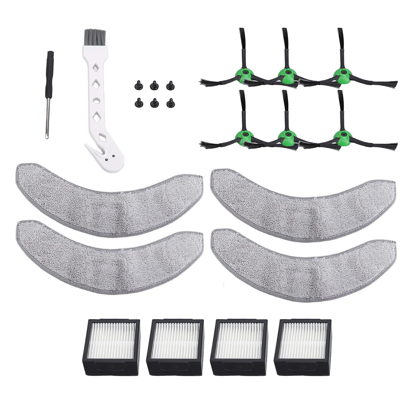 22 Pcs Set Replacement Parts for Combo J7 Robot Vacuum 6 Side Brushes 4 Mop view 6