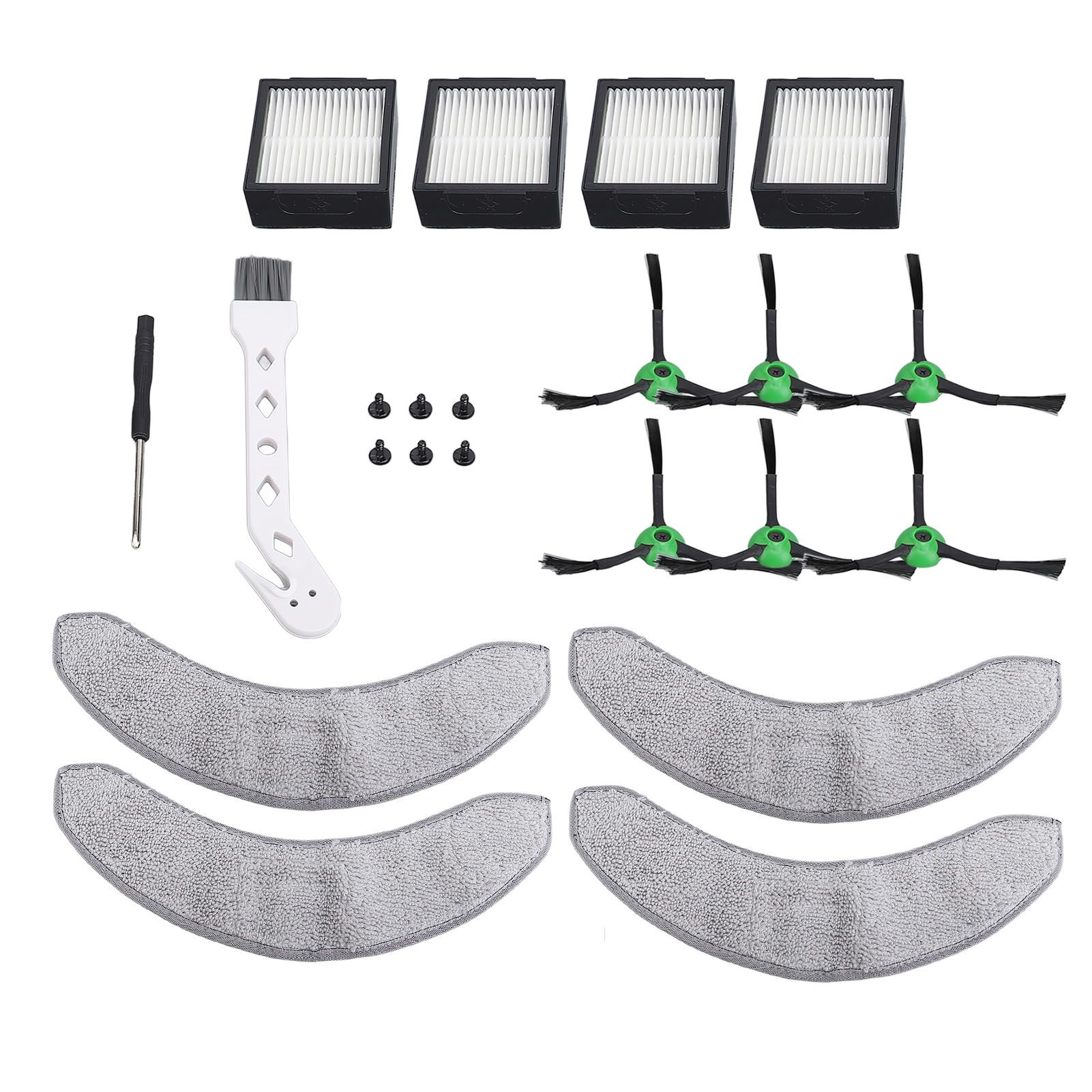 22 Pcs Set Replacement Parts for Combo J7 Robot Vacuum 6 Side Brushes 4 Mop view 8