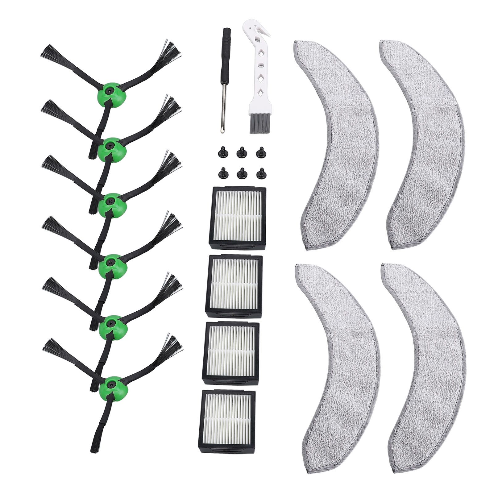 22 Pcs Set Replacement Parts for Combo J7 Robot Vacuum 6 Side Brushes 4 Mop view 9