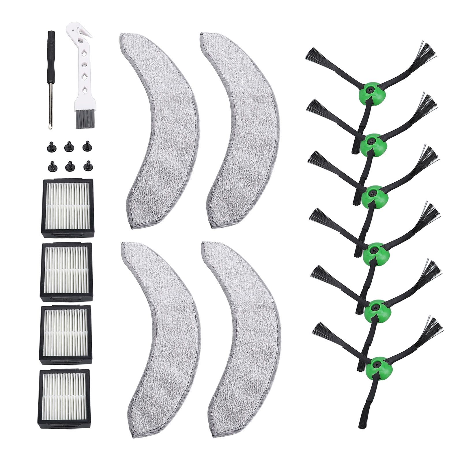 22 Pcs Set Replacement Parts for Combo J7 Robot Vacuum 6 Side Brushes 4 Mop view 12