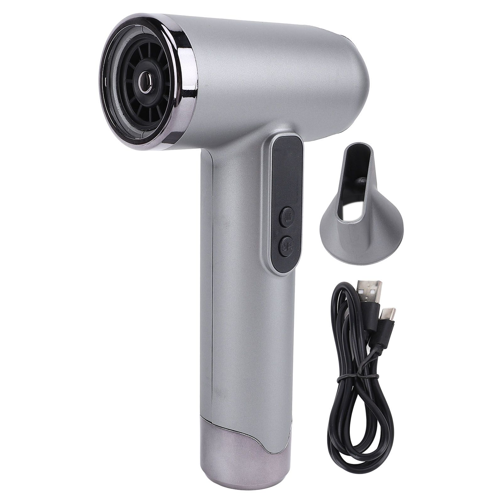 USB Rechargeable Hair Dryer 15600mah High Speed Motor Compact Hair Blow Dryer view 3
