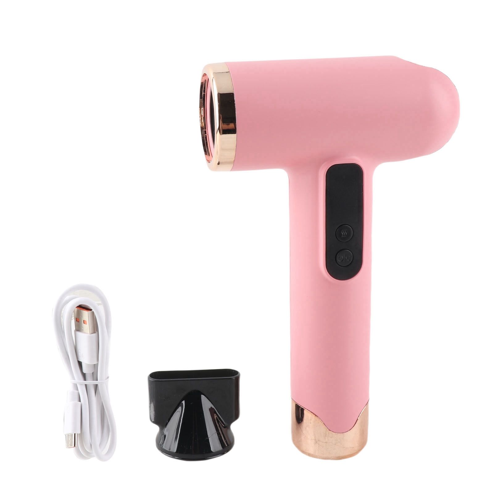 USB Rechargeable Hair Dryer 15600mah High Speed Motor Compact Hair Blow Dryer view 3