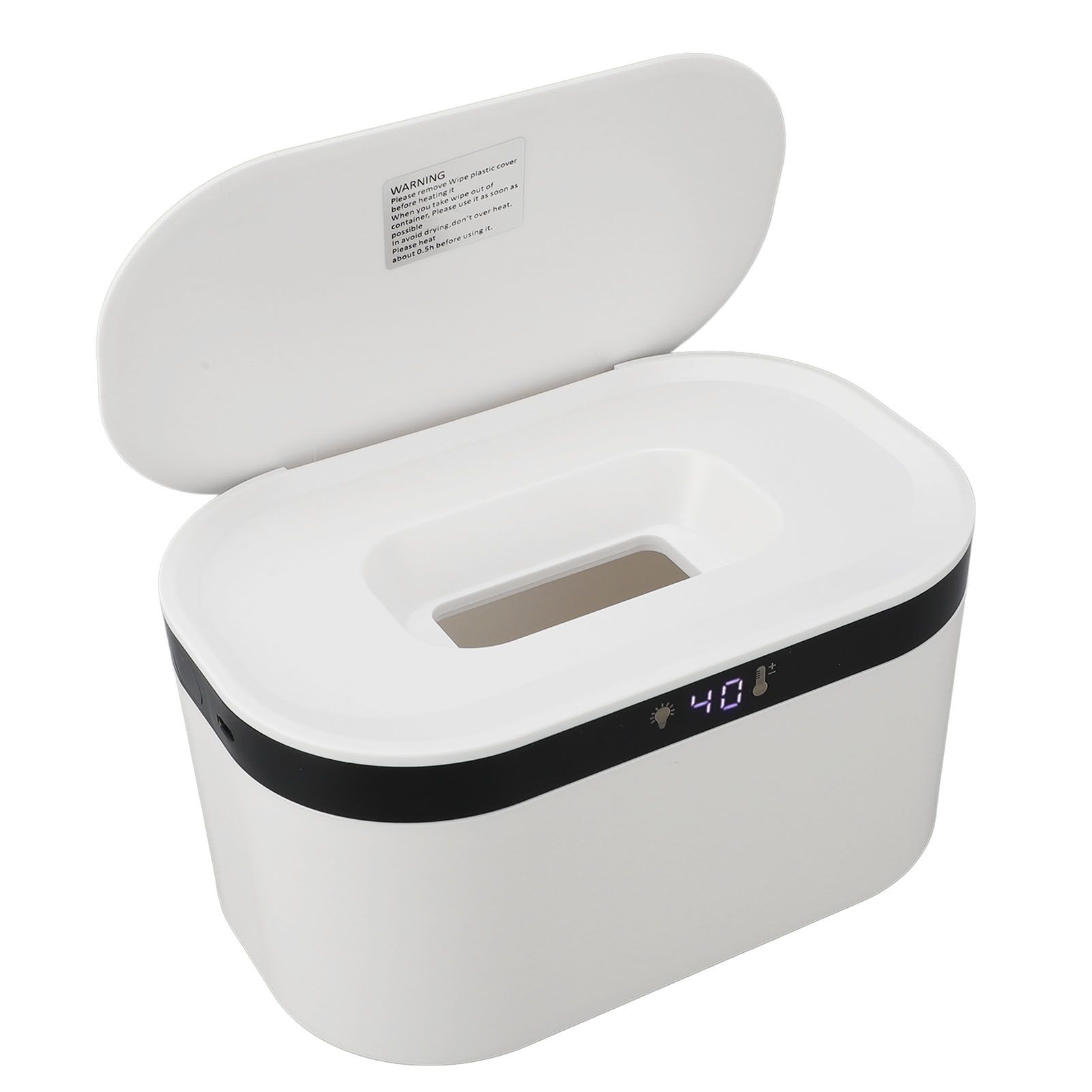 Baby Wipe Warmer with Night Light LED USB 3 Modes Adjustable Portable Wet Wipe view 8