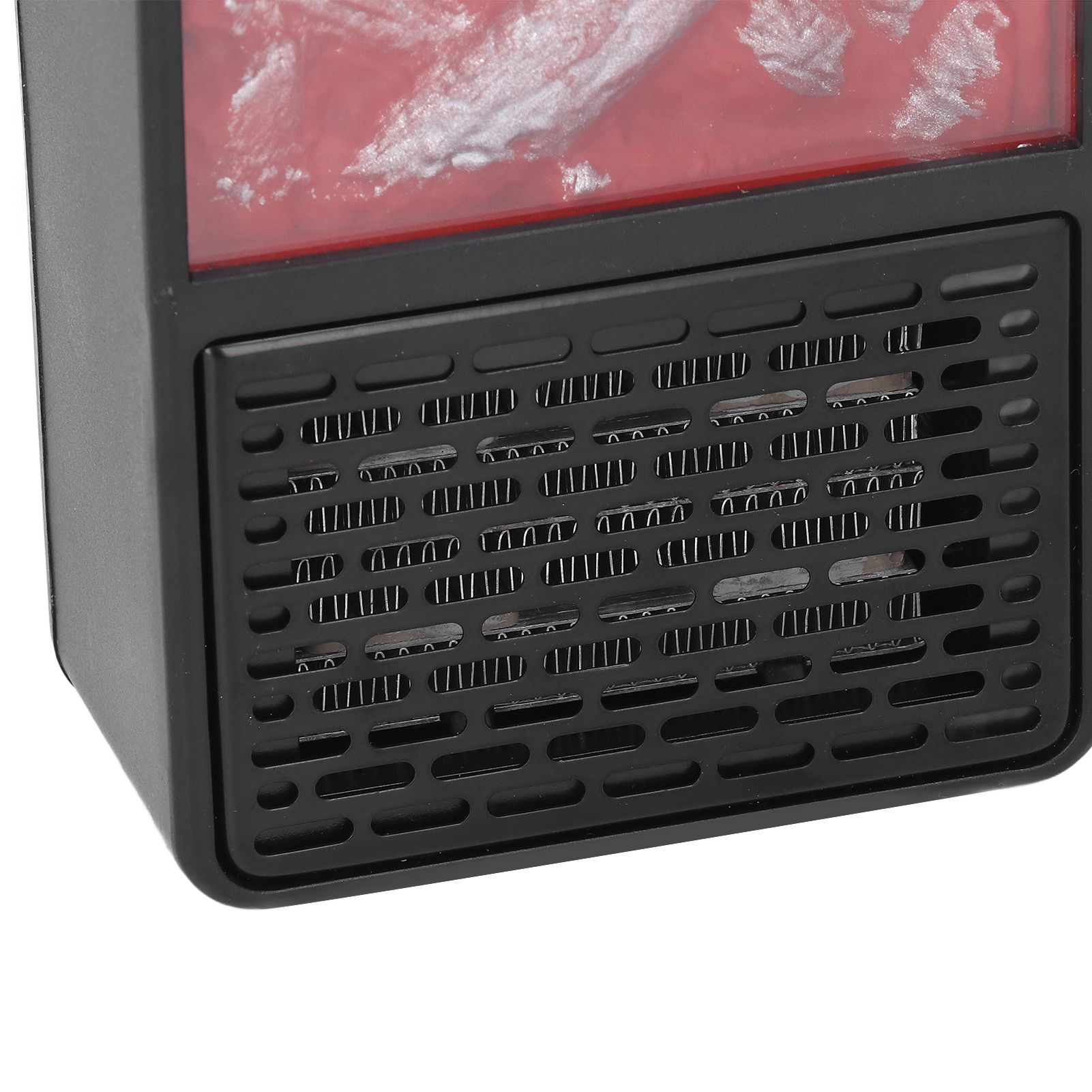 Plug in Space Heater Mini Simulated LED Flame Electric Heater with Remote view 2