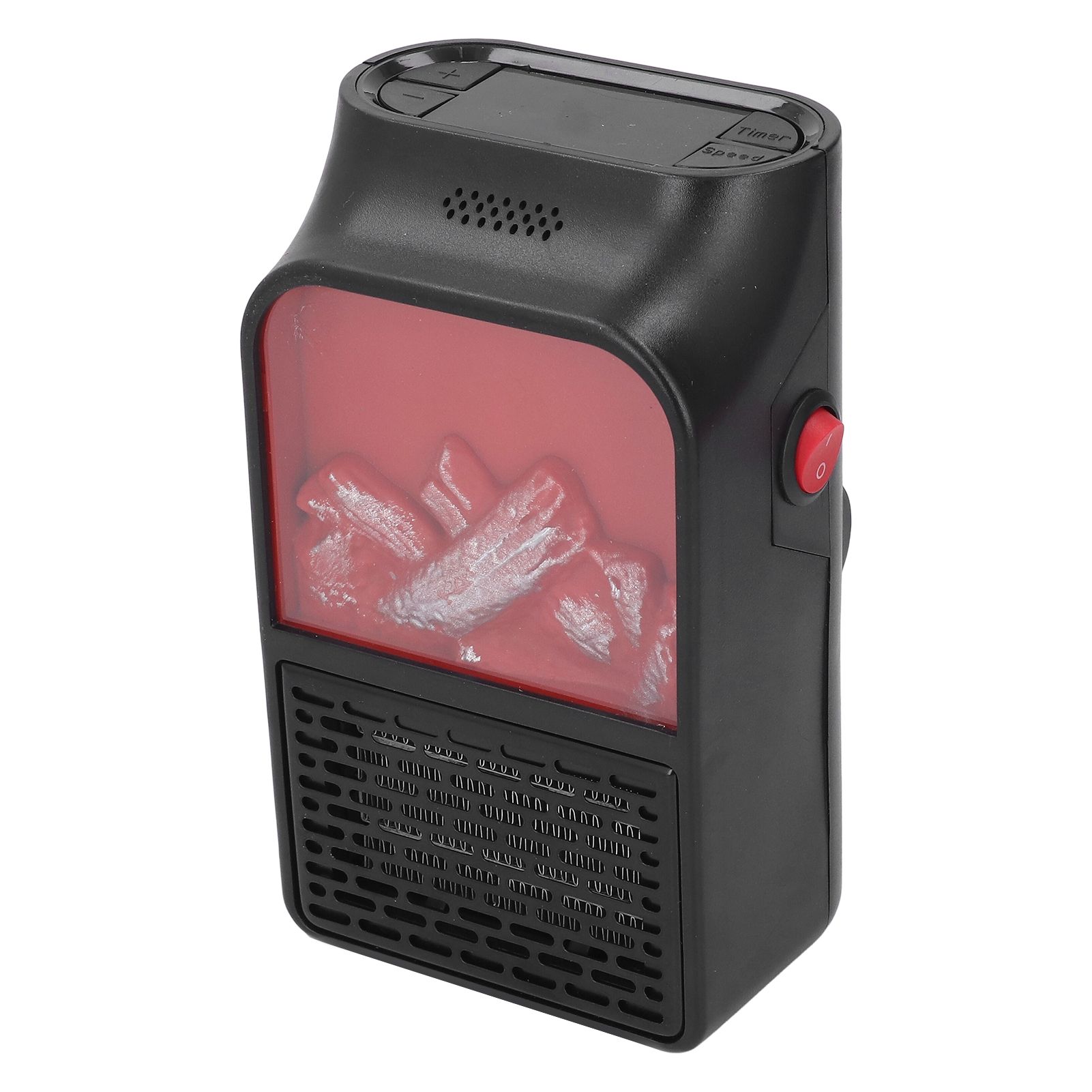 Plug in Space Heater Mini Simulated LED Flame Electric Heater with Remote view 8