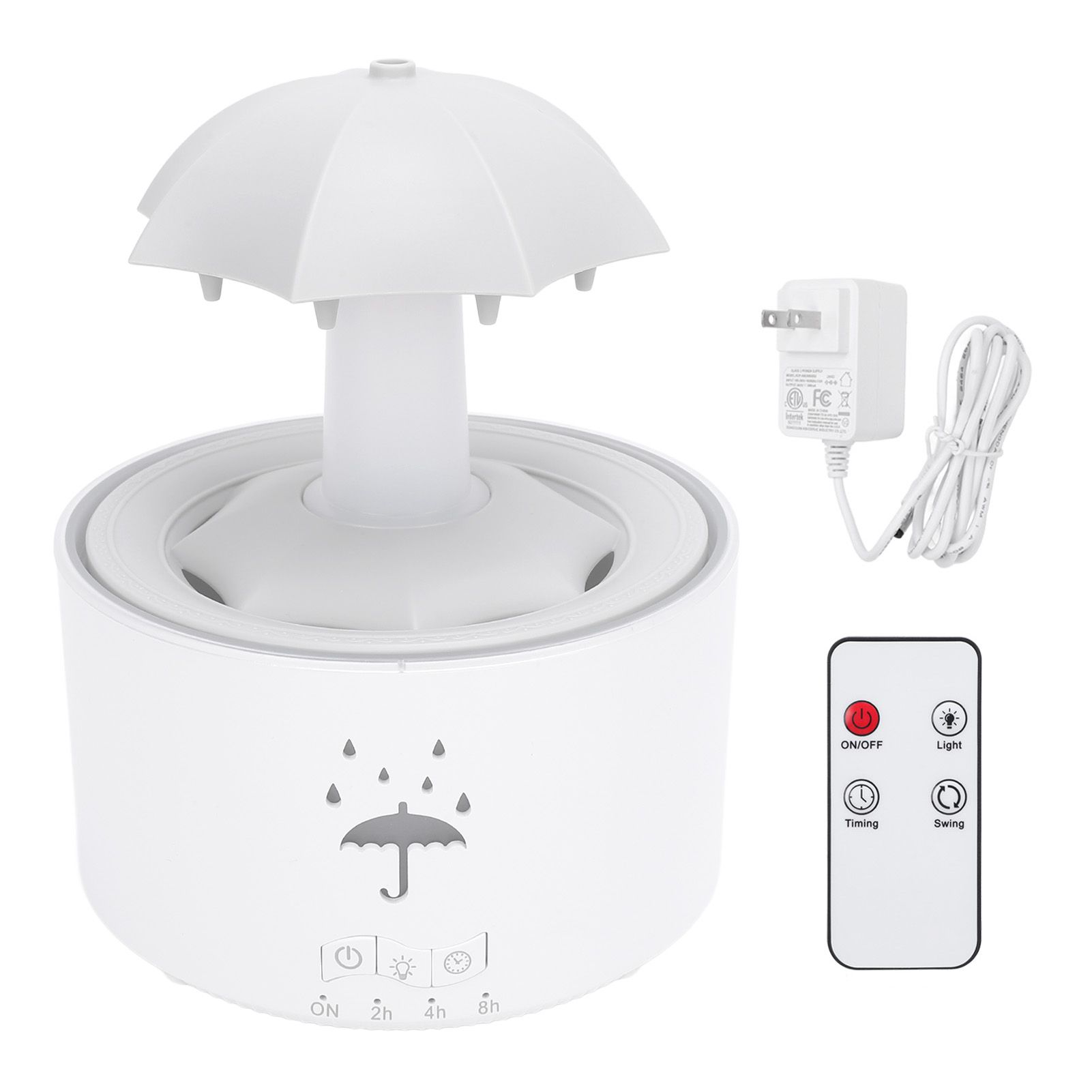 Rotating Umbrella Humidifier 300ML Water Drip Effect Aromatherapy Essential view 3