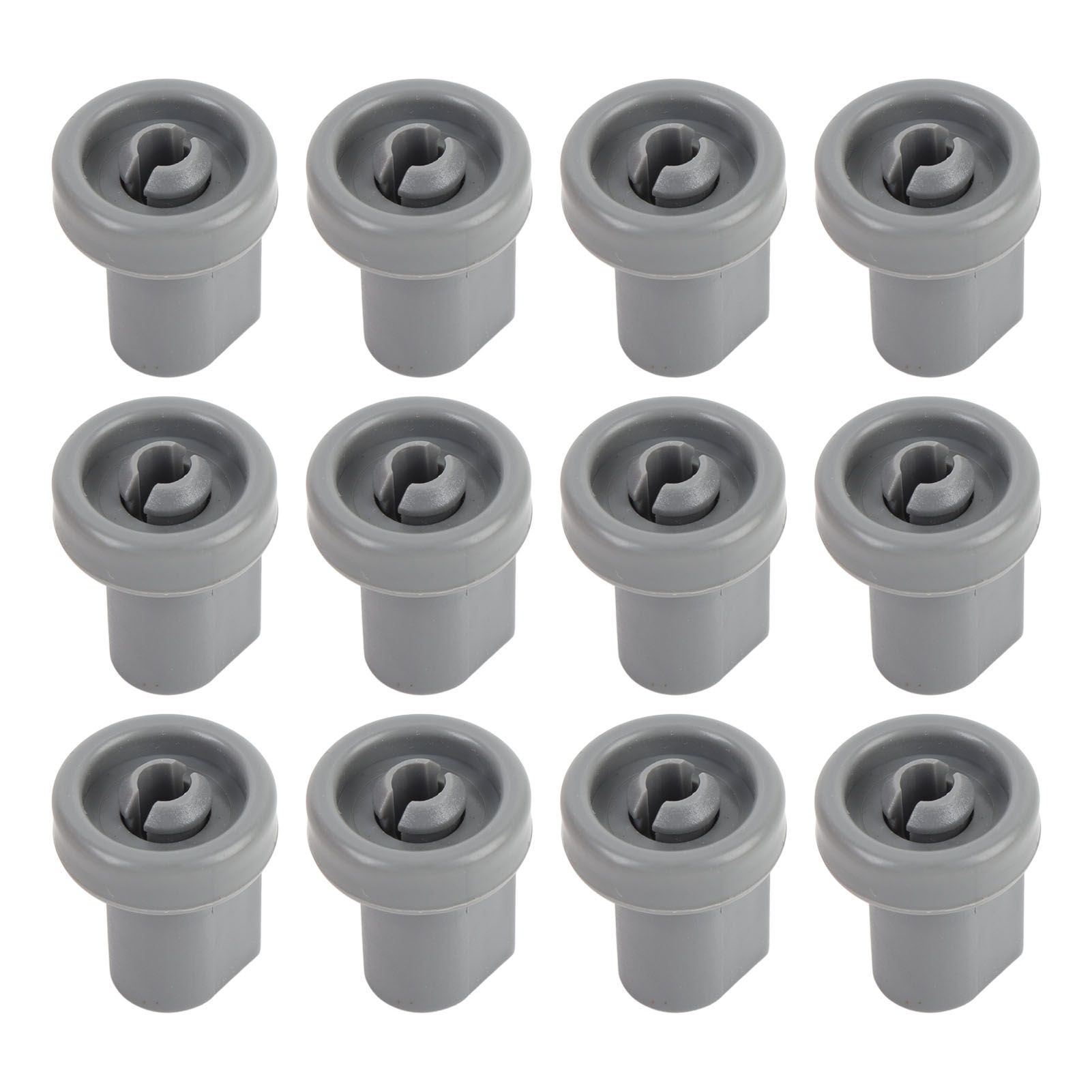 12PCS Dishwasher Wheels Lower Dishrack Roller Kit High Strength Sturdy PP view 2