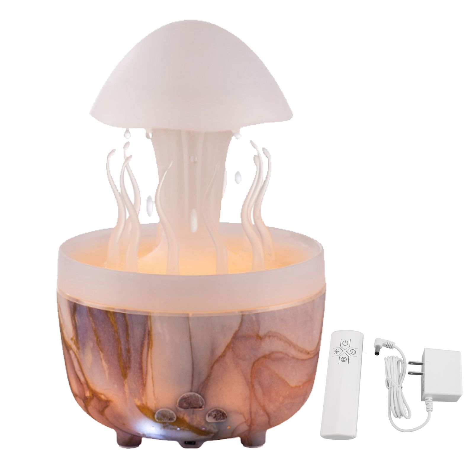 Mushroom Rotating Raindrop Humidifier 300ml Aromatherapy Essential Oil view 3