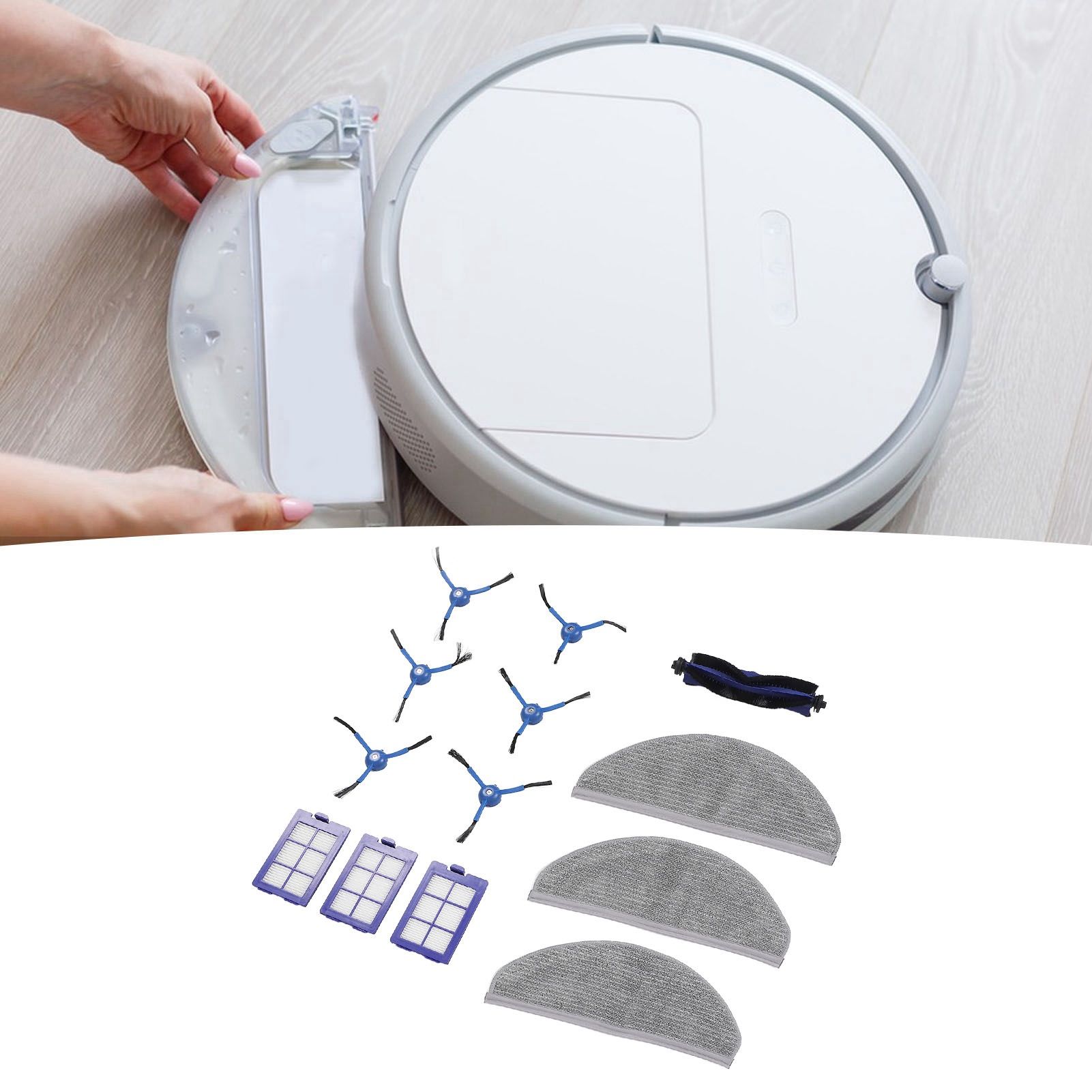Replacement Spare Parts for RoboVac X8 Robot Vacuum Cleaner Filter Mop Cloth view 11