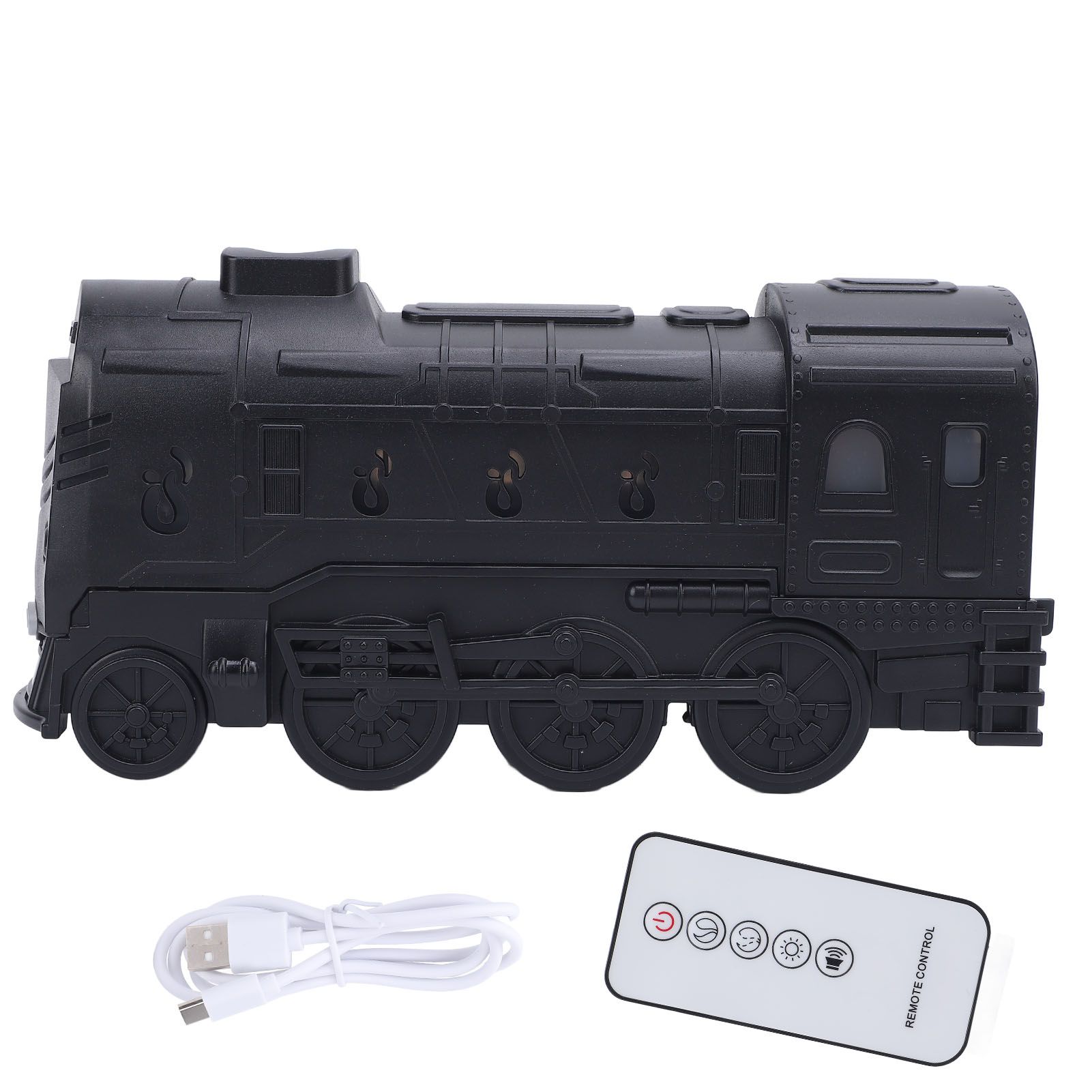 Aromatherapy Diffuser Humidifier with Light 300ml ABS Retro Train Humidifier view 3