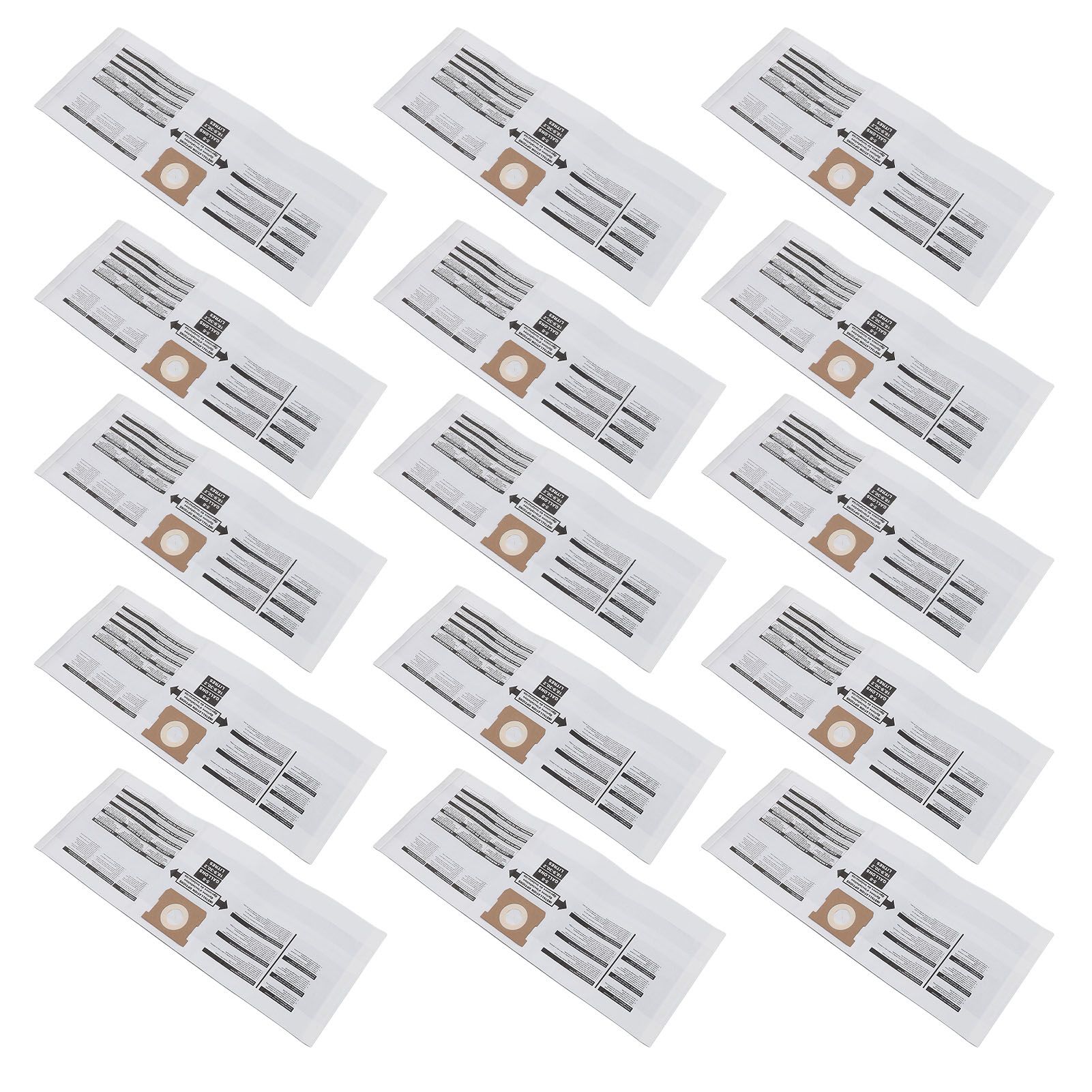 15PCS Filter Bags for 5 to 8 Gallon Vacuum Cleaner Disposable Vacuum Dust view 10